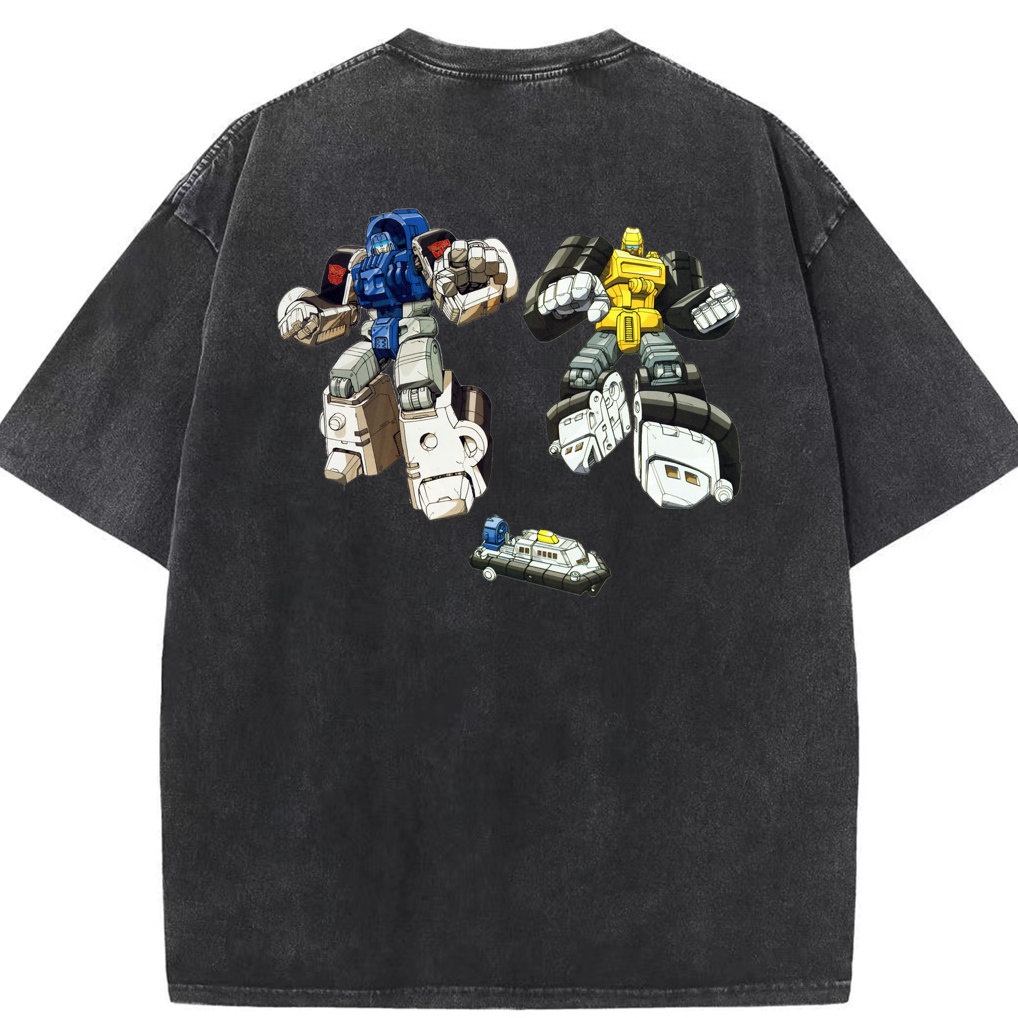 （画像用）  綿100% ヴィンテージ風 半袖Tシャツ（背面プリント）