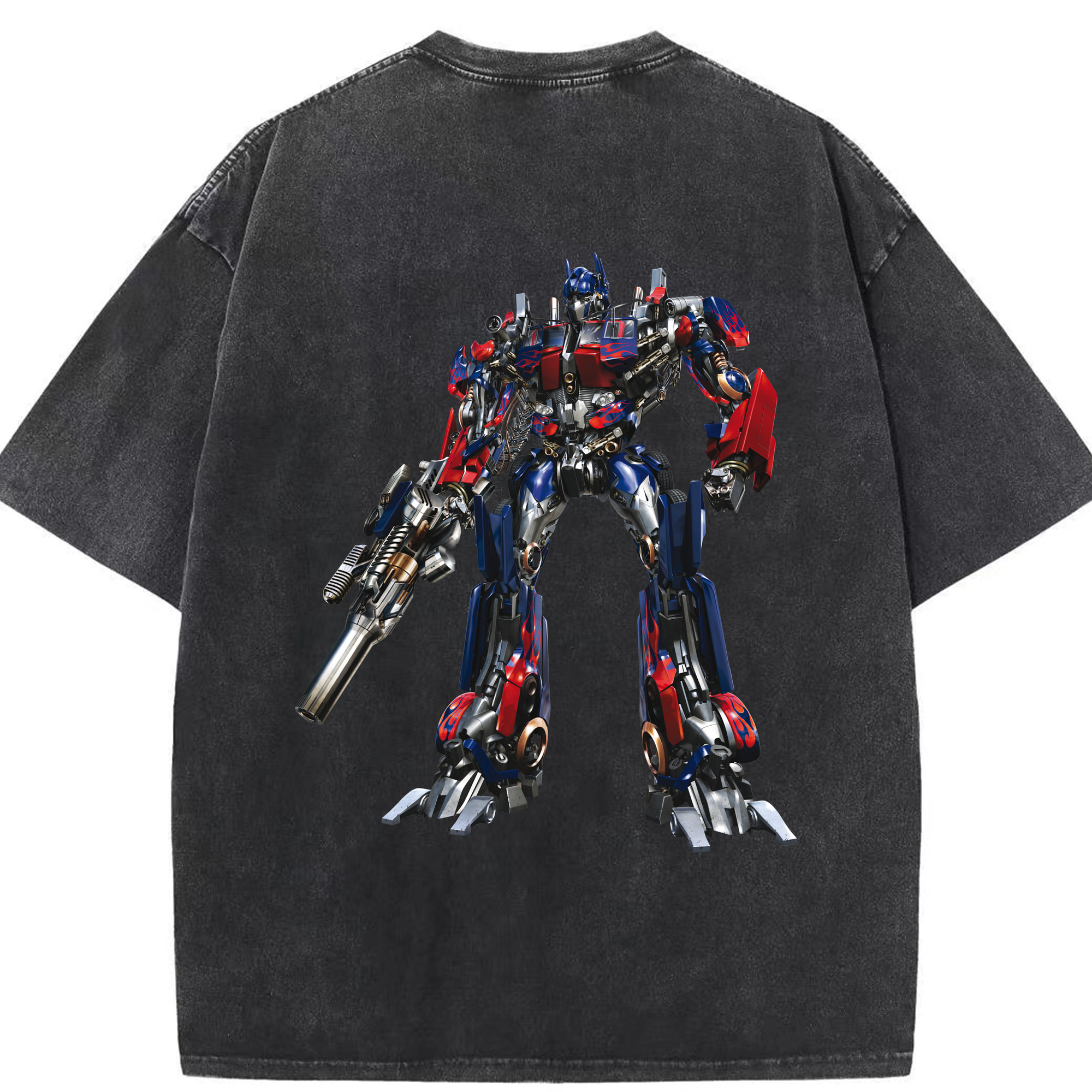 （画像用）  綿100% ヴィンテージ風 半袖Tシャツ（背面プリント）