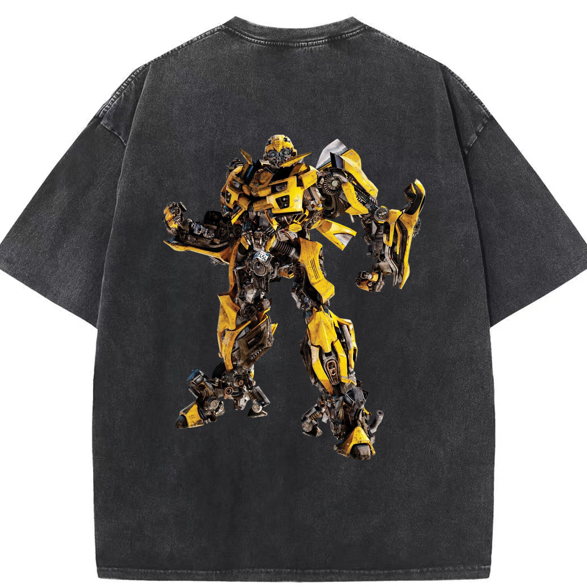 （画像用）  綿100% ヴィンテージ風 半袖Tシャツ（背面プリント）