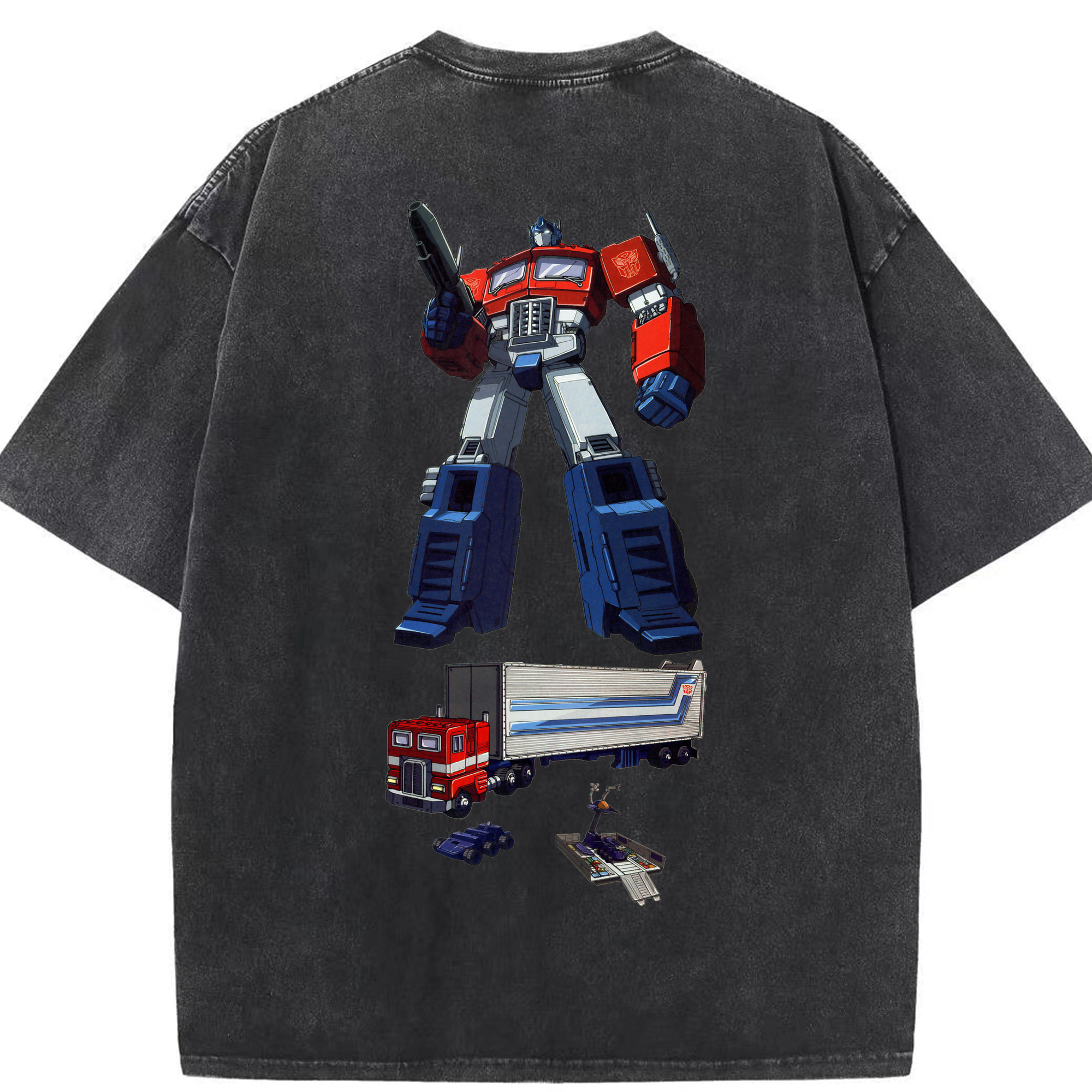（画像用）  綿100% ヴィンテージ風 半袖Tシャツ（背面プリント）