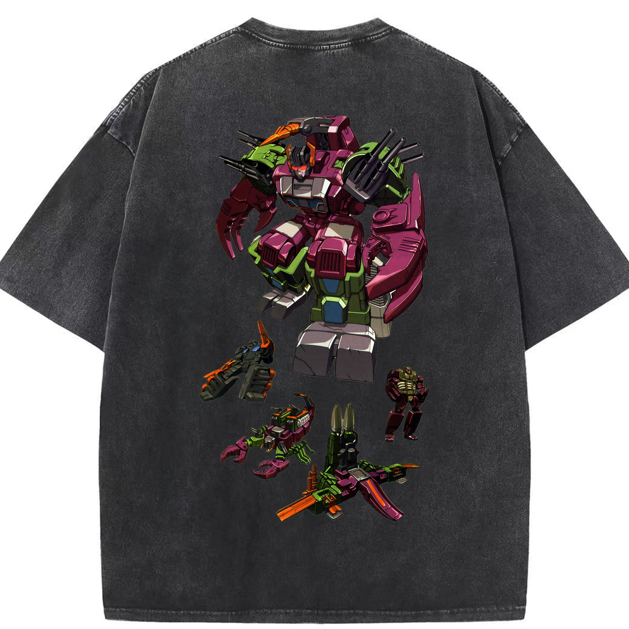 （画像用）  綿100% ヴィンテージ風 半袖Tシャツ（背面プリント）