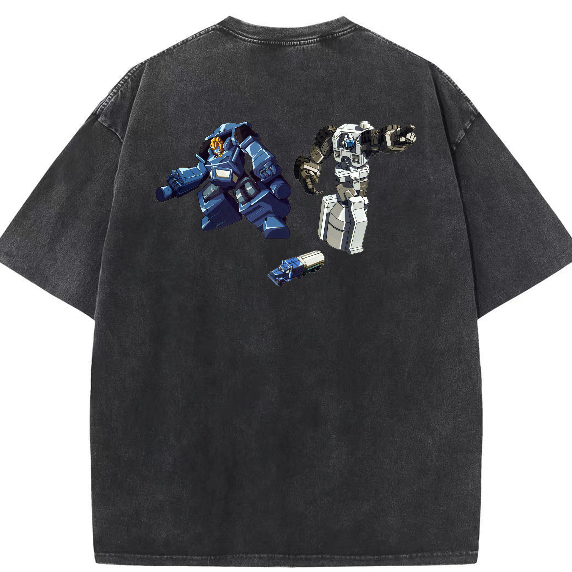 （画像用）  綿100% ヴィンテージ風 半袖Tシャツ（背面プリント）