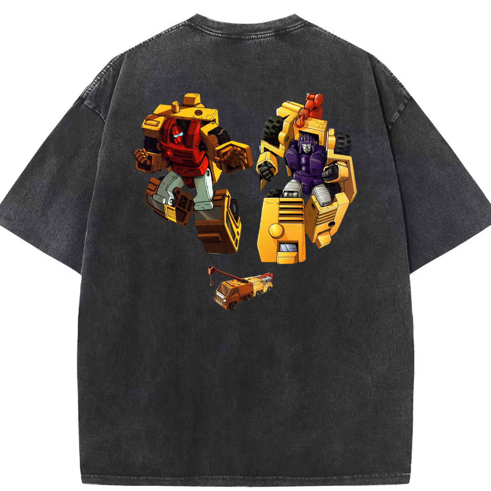 （画像用）  綿100% ヴィンテージ風 半袖Tシャツ（背面プリント）