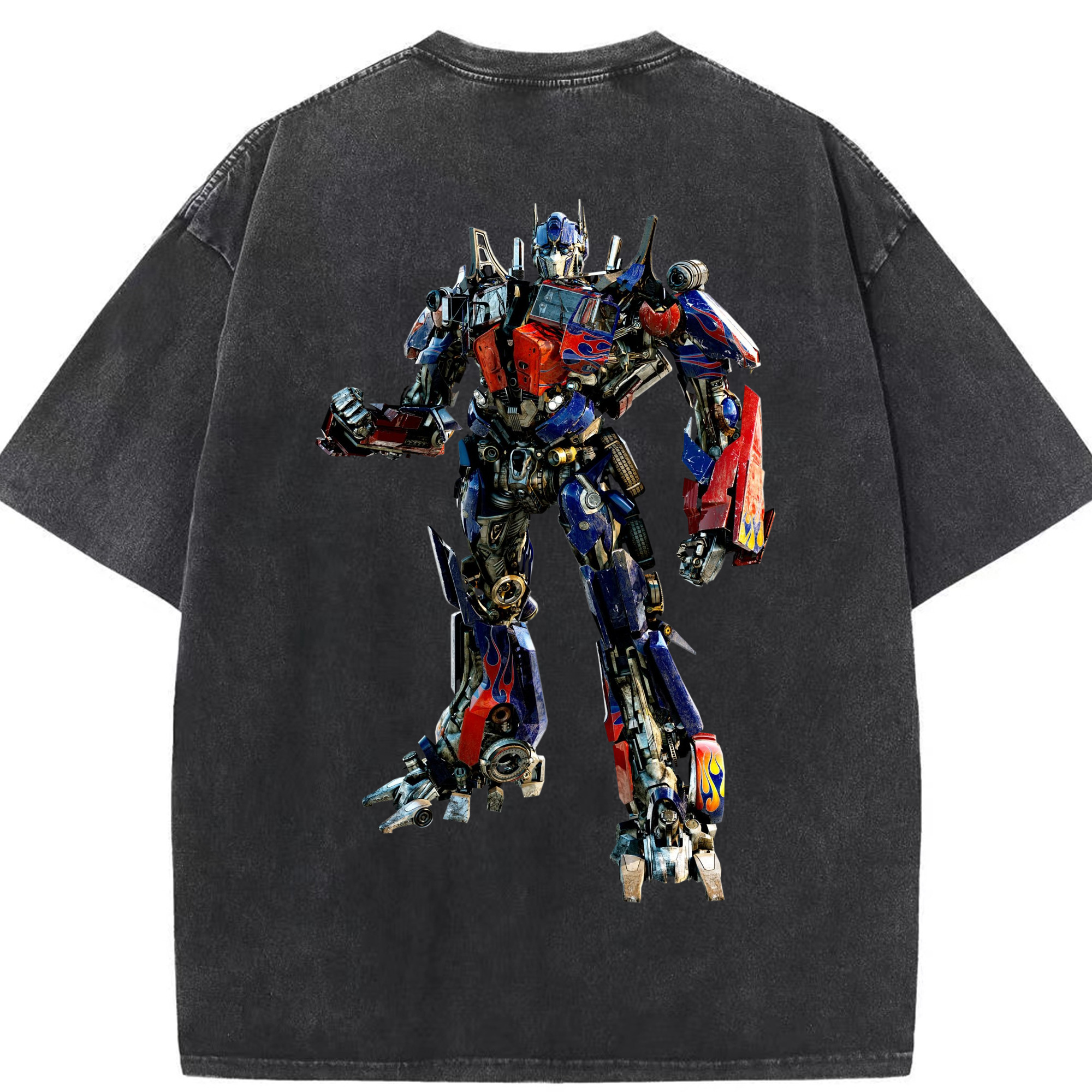 （画像用）  綿100% ヴィンテージ風 半袖Tシャツ（背面プリント）