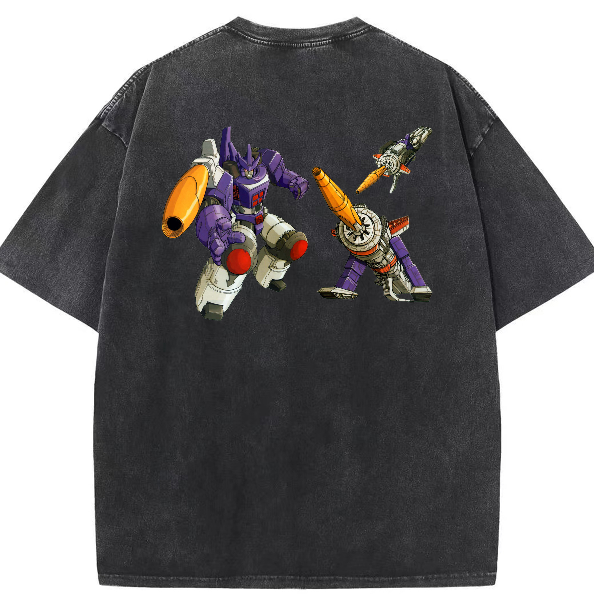 （画像用）  綿100% ヴィンテージ風 半袖Tシャツ（背面プリント）