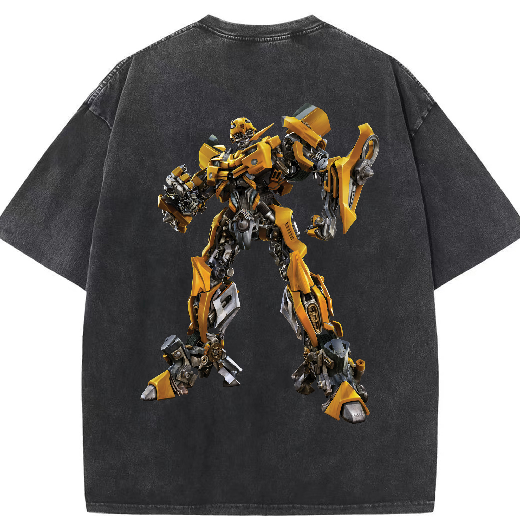 （画像用）  綿100% ヴィンテージ風 半袖Tシャツ（背面プリント）