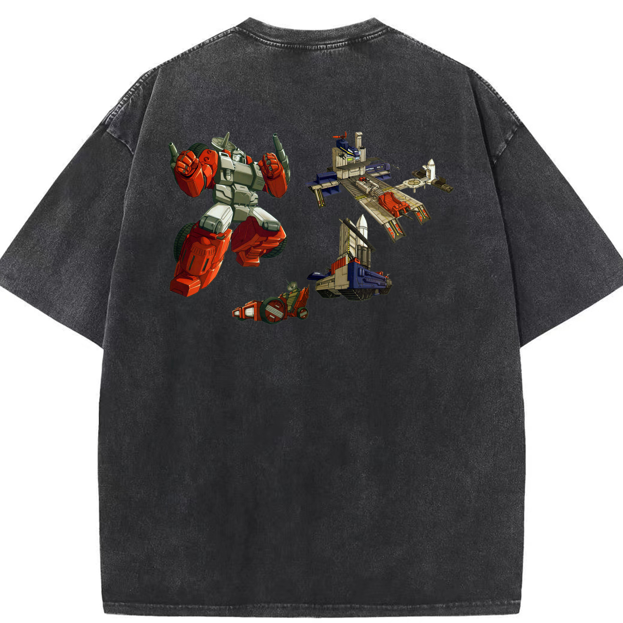 （画像用）  綿100% ヴィンテージ風 半袖Tシャツ（背面プリント）