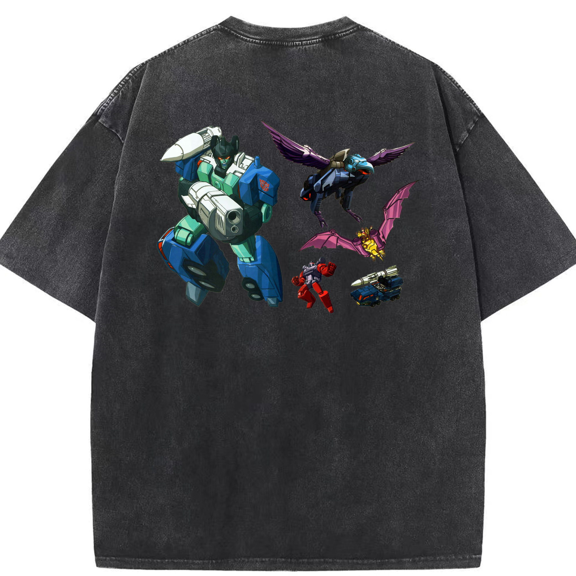 （画像用）  綿100% ヴィンテージ風 半袖Tシャツ（背面プリント）