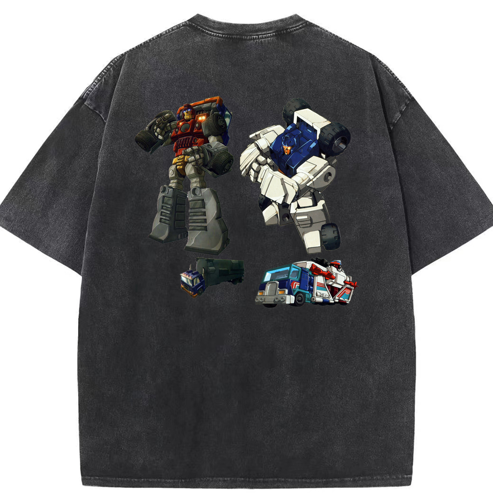 （画像用）  綿100% ヴィンテージ風 半袖Tシャツ（背面プリント）