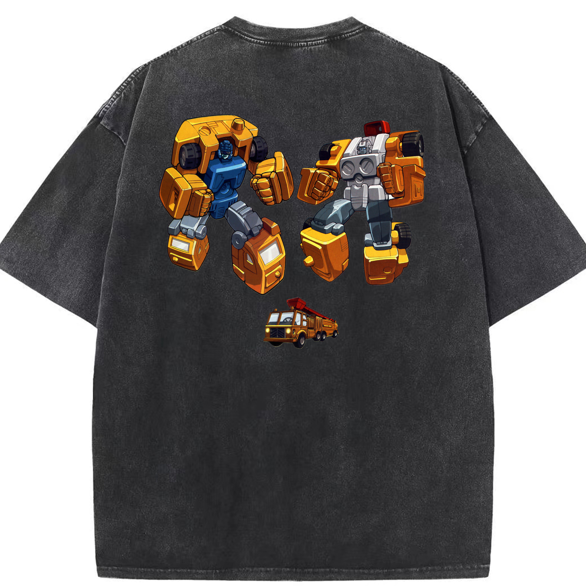 （画像用）  綿100% ヴィンテージ風 半袖Tシャツ（背面プリント）