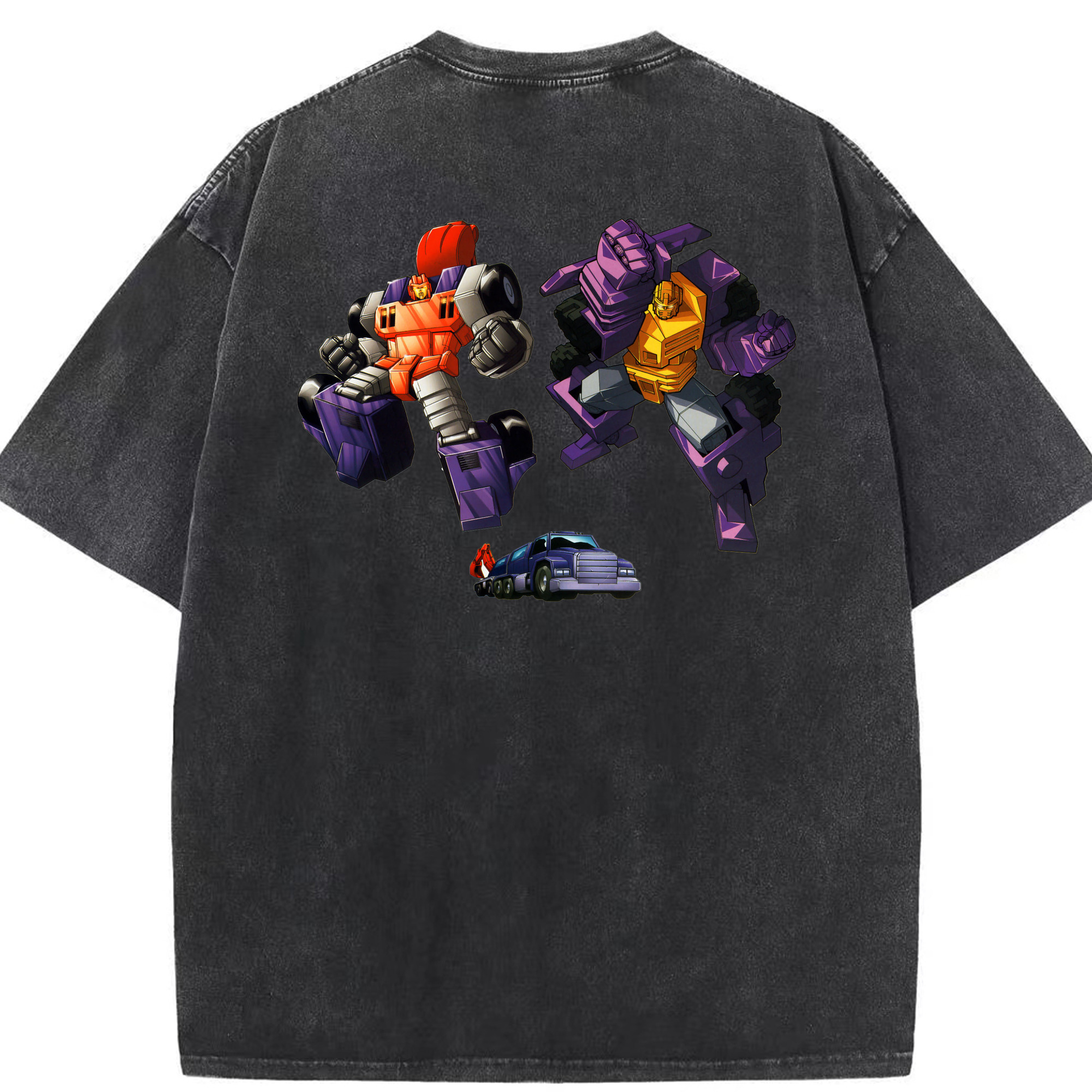 （画像用）  綿100% ヴィンテージ風 半袖Tシャツ（背面プリント）