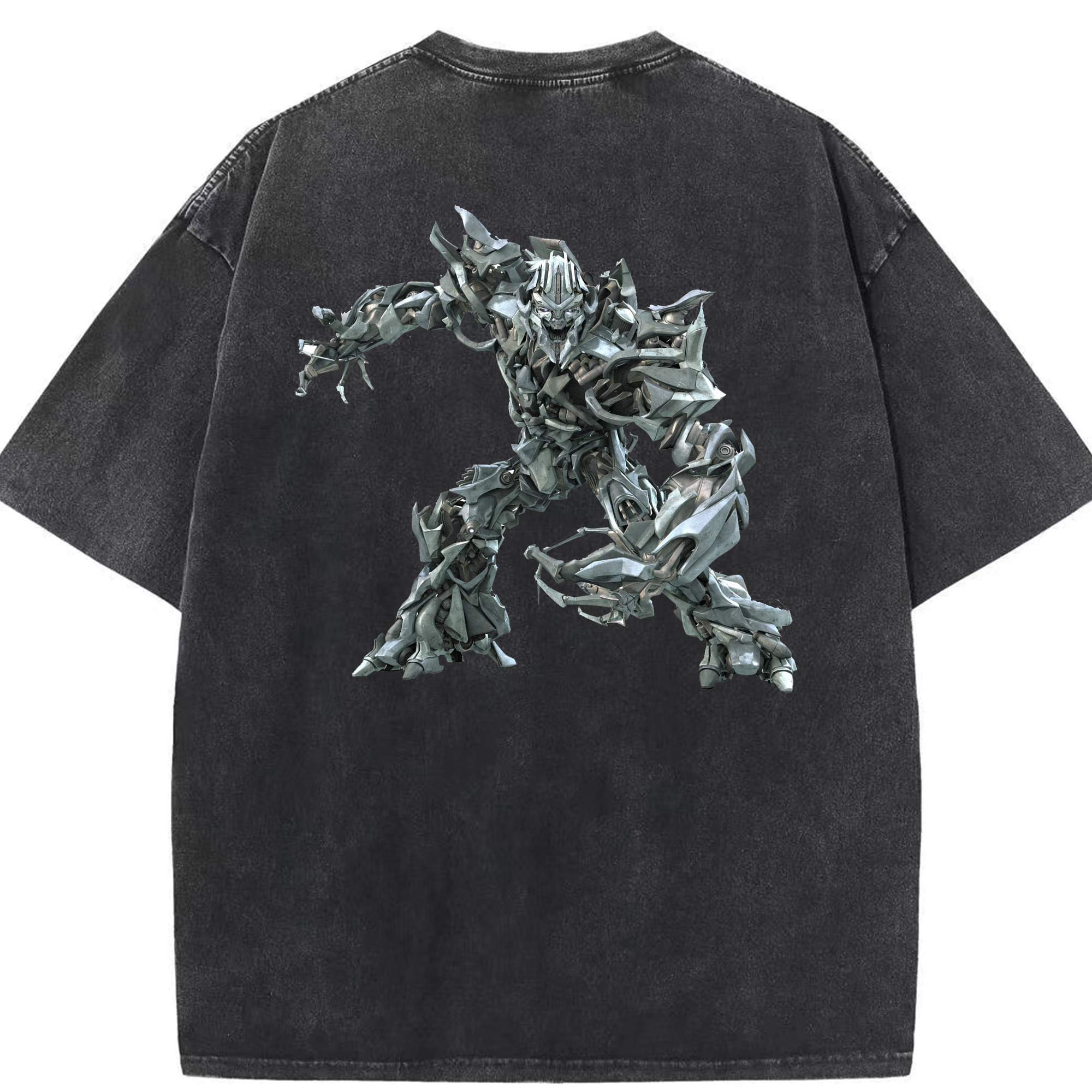 （画像用）  綿100% ヴィンテージ風 半袖Tシャツ（背面プリント）