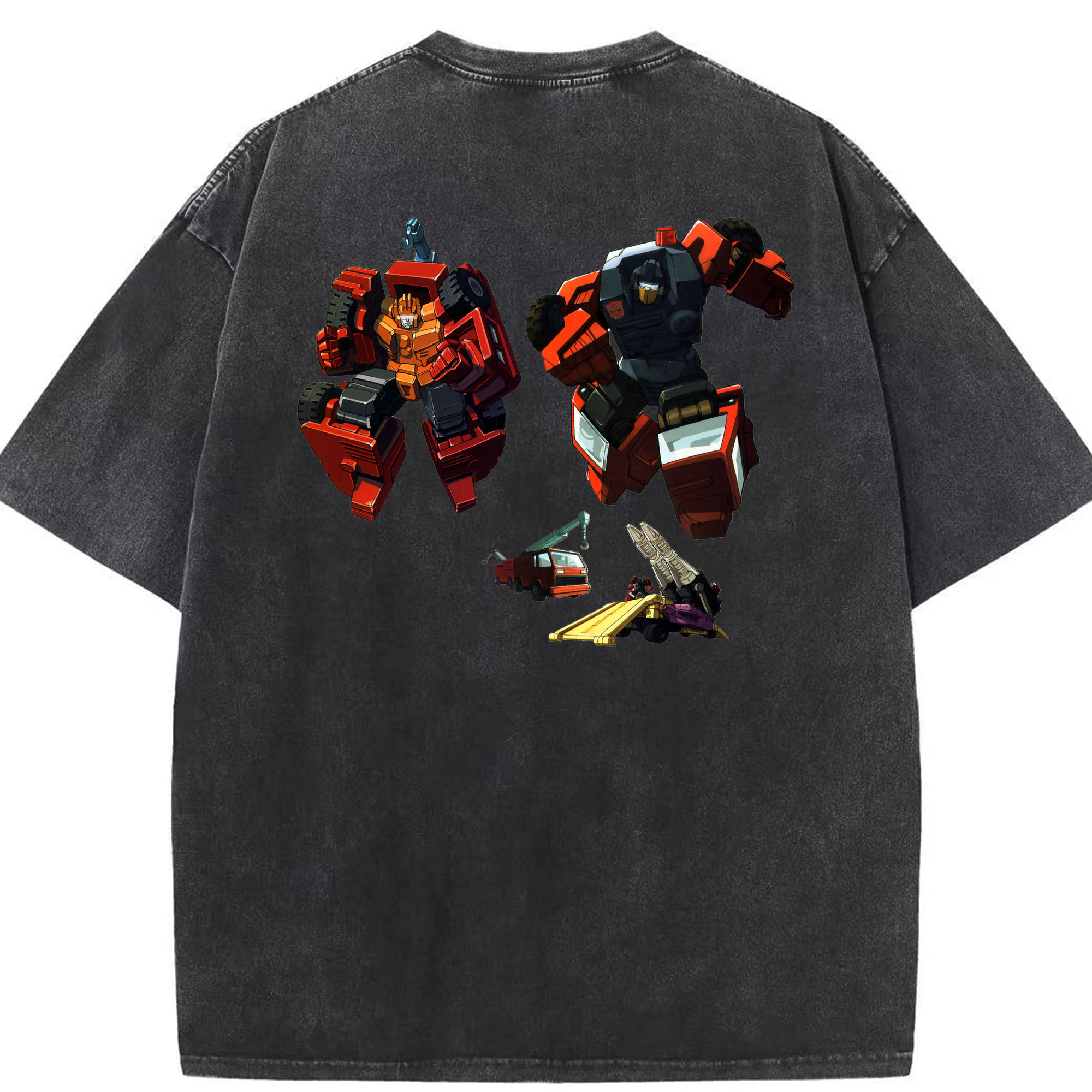 （画像用）  綿100% ヴィンテージ風 半袖Tシャツ（背面プリント）