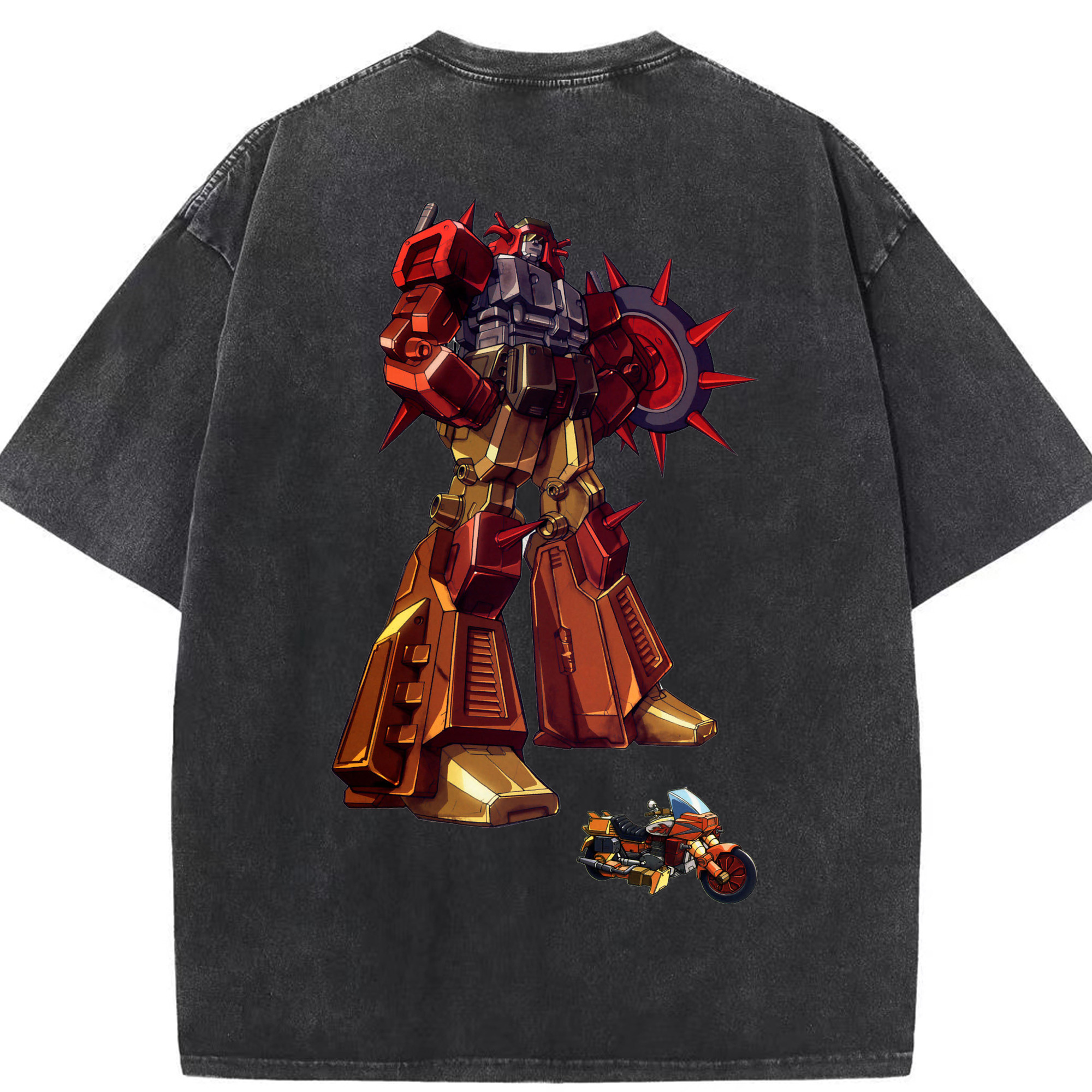 （画像用）  綿100% ヴィンテージ風 半袖Tシャツ（背面プリント）