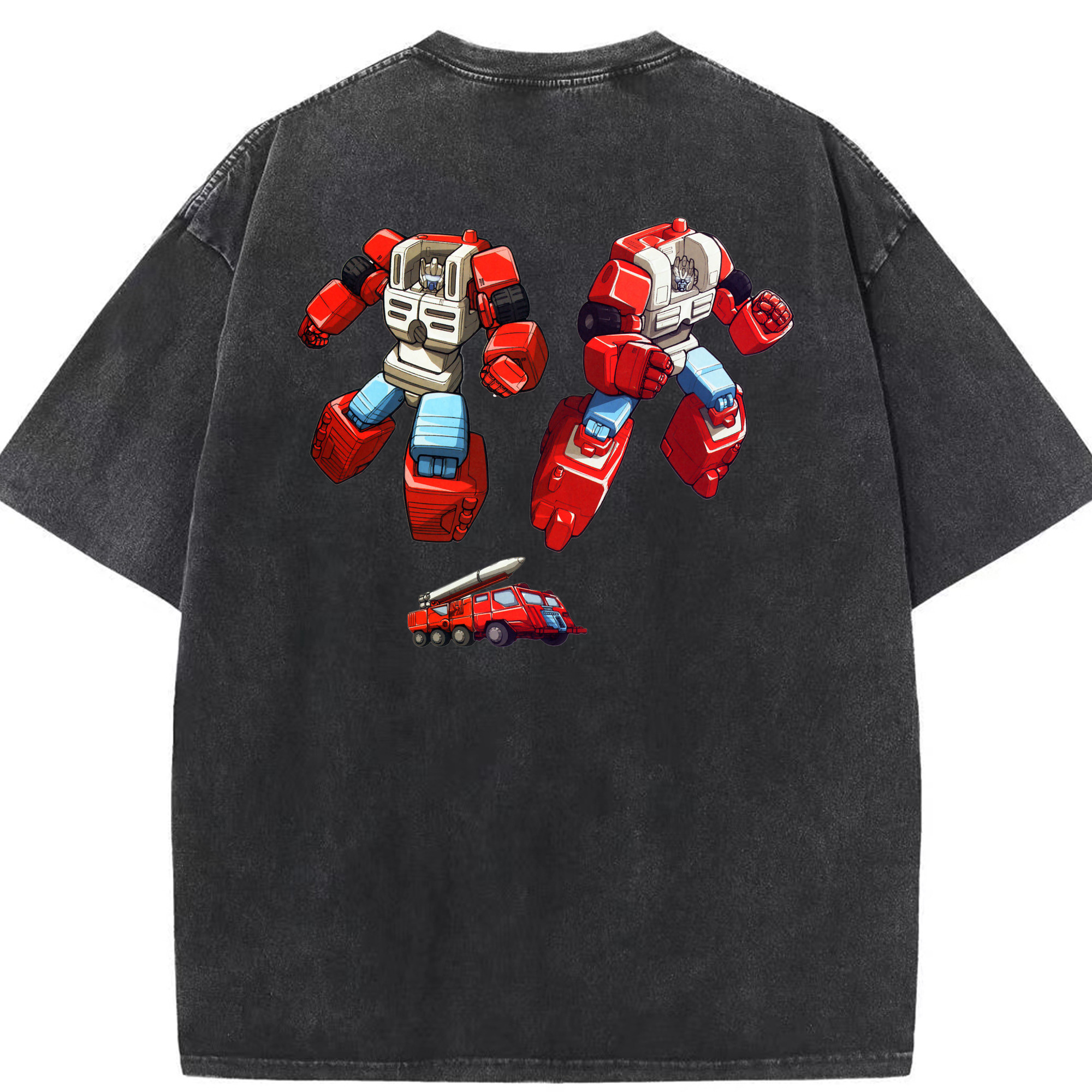 （画像用）  綿100% ヴィンテージ風 半袖Tシャツ（背面プリント）