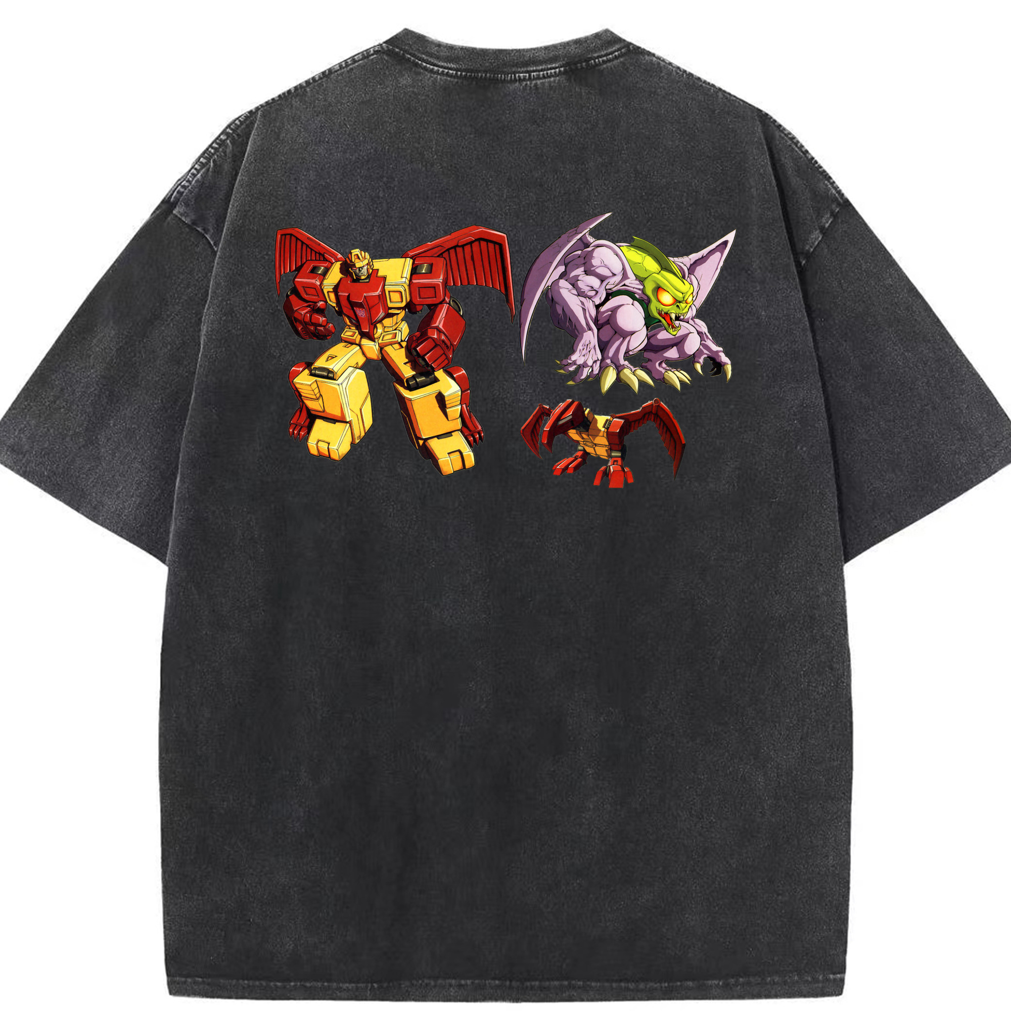 （画像用）  綿100% ヴィンテージ風 半袖Tシャツ（背面プリント）
