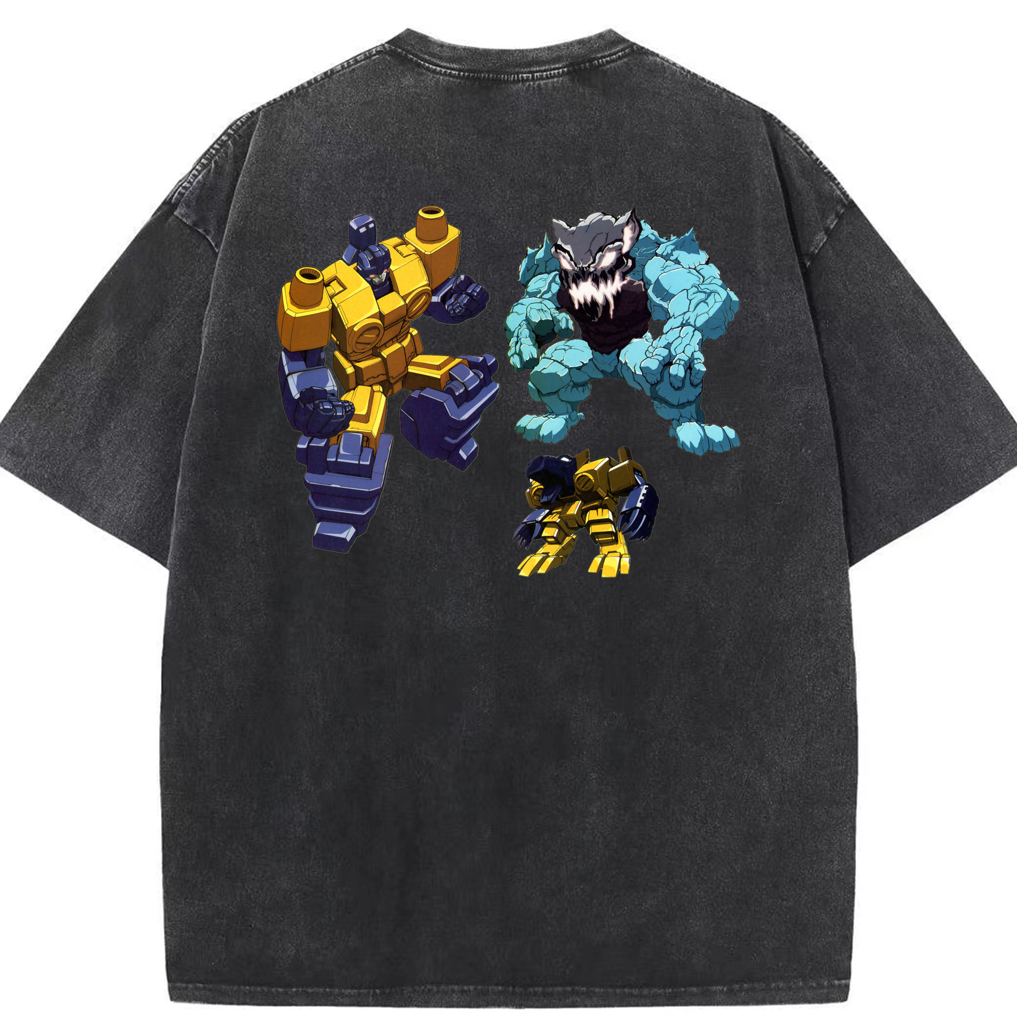 （画像用）  綿100% ヴィンテージ風 半袖Tシャツ（背面プリント）