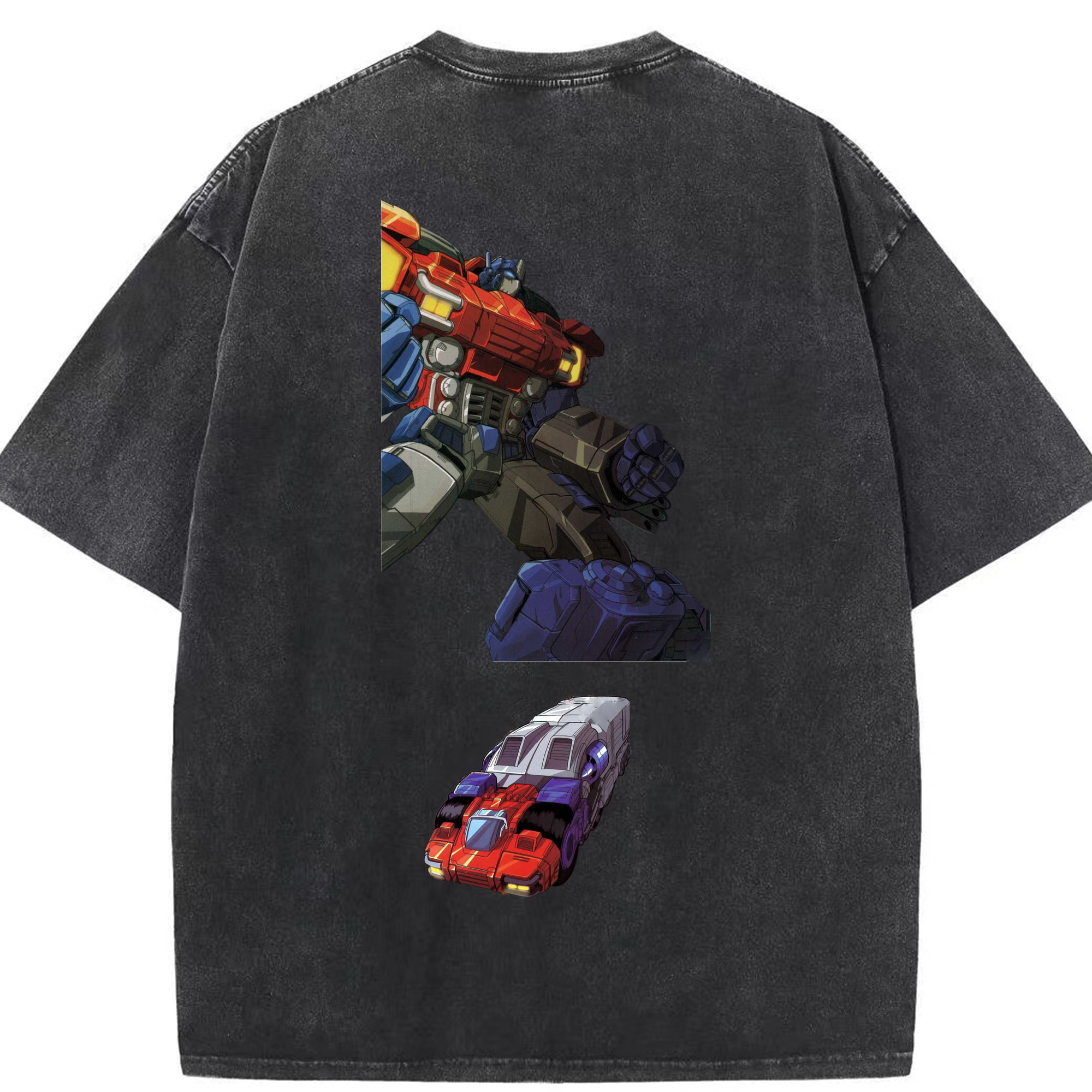 （画像用）  綿100% ヴィンテージ風 半袖Tシャツ（背面プリント）