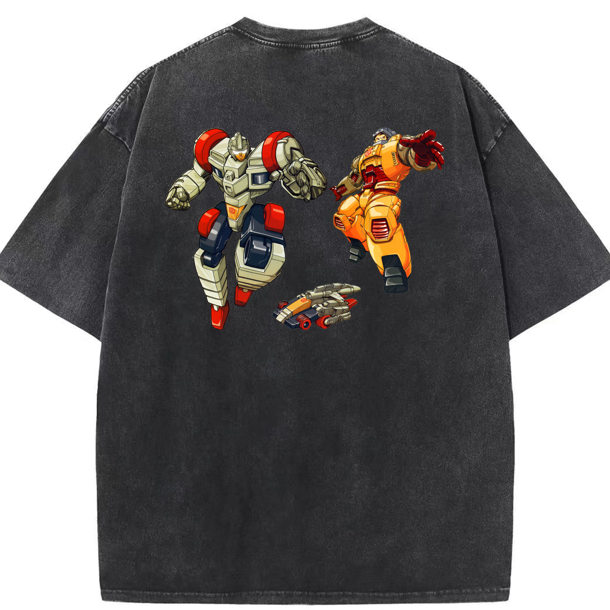 （画像用）  綿100% ヴィンテージ風 半袖Tシャツ（背面プリント）