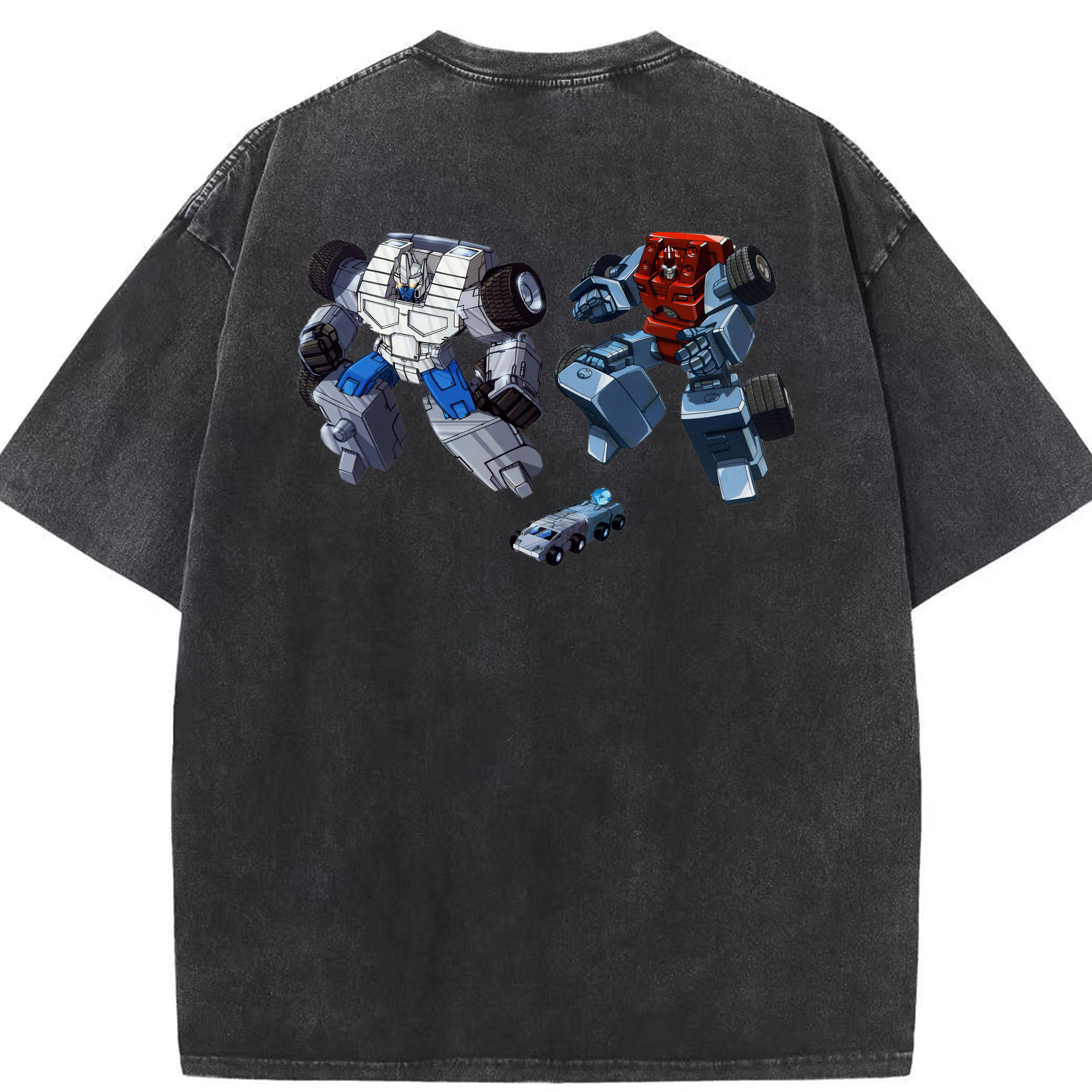 （画像用）  綿100% ヴィンテージ風 半袖Tシャツ（背面プリント）