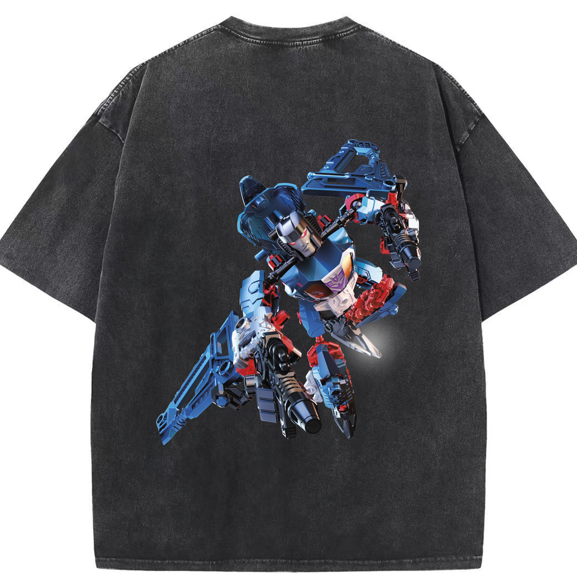 （画像用）  綿100% ヴィンテージ風 半袖Tシャツ（背面プリント）