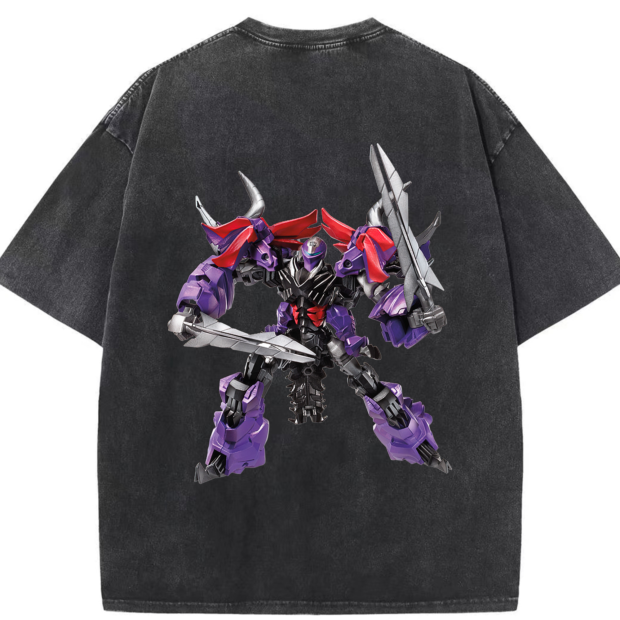 （画像用）  綿100% ヴィンテージ風 半袖Tシャツ（背面プリント）