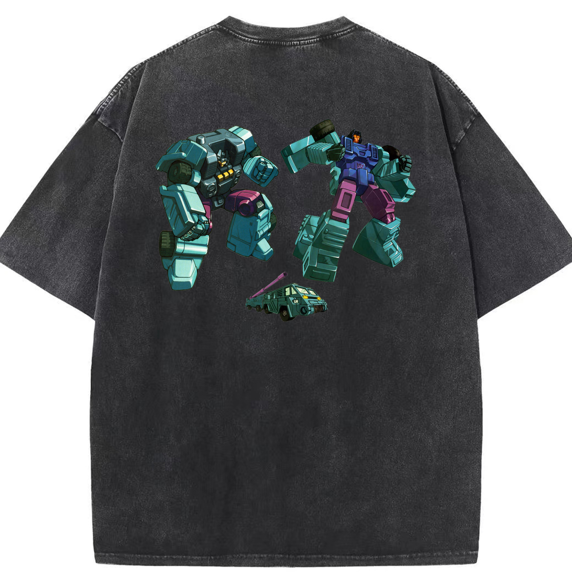 （画像用）  綿100% ヴィンテージ風 半袖Tシャツ（背面プリント）