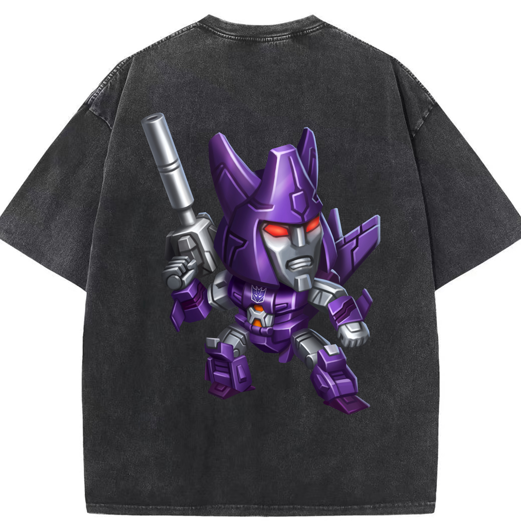 （画像用）  綿100% ヴィンテージ風 半袖Tシャツ（背面プリント）