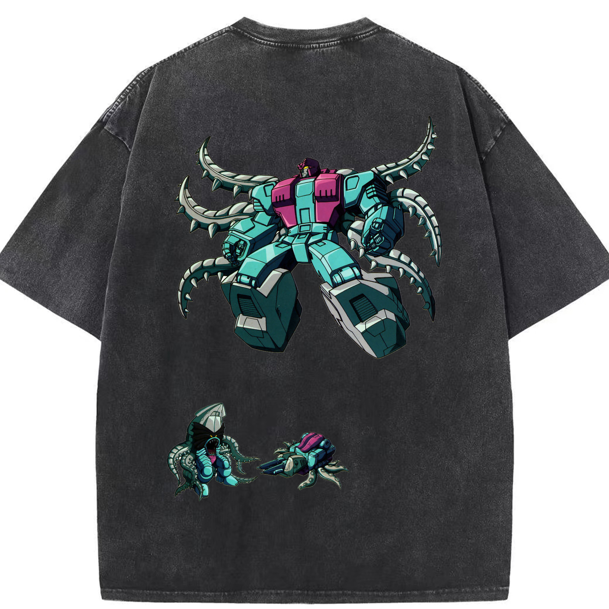 （画像用）  綿100% ヴィンテージ風 半袖Tシャツ（背面プリント）