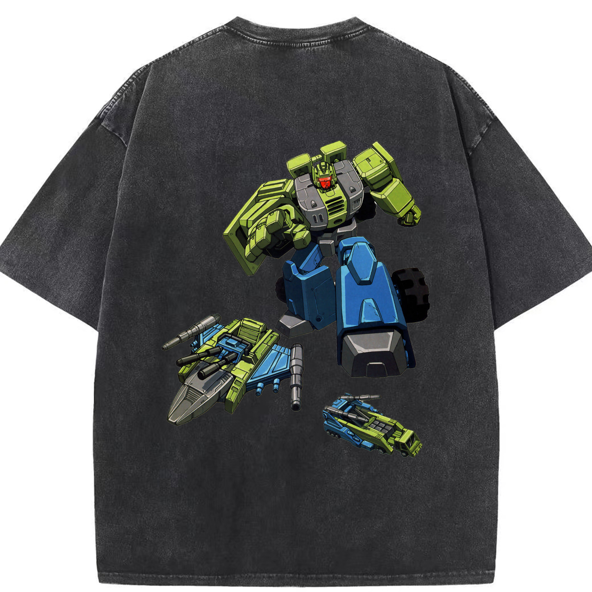 （画像用）  綿100% ヴィンテージ風 半袖Tシャツ（背面プリント）