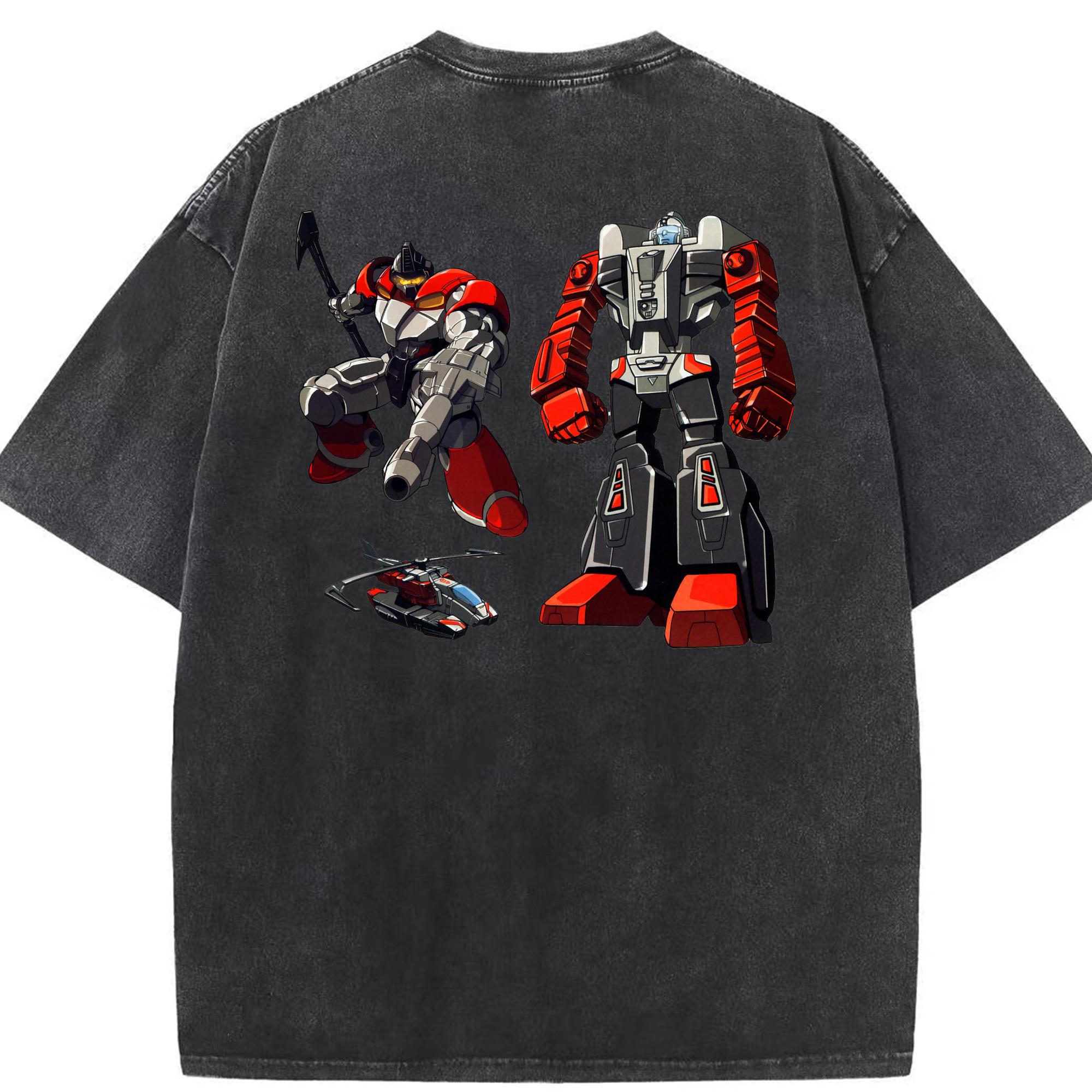 （画像用）  綿100% ヴィンテージ風 半袖Tシャツ（背面プリント）