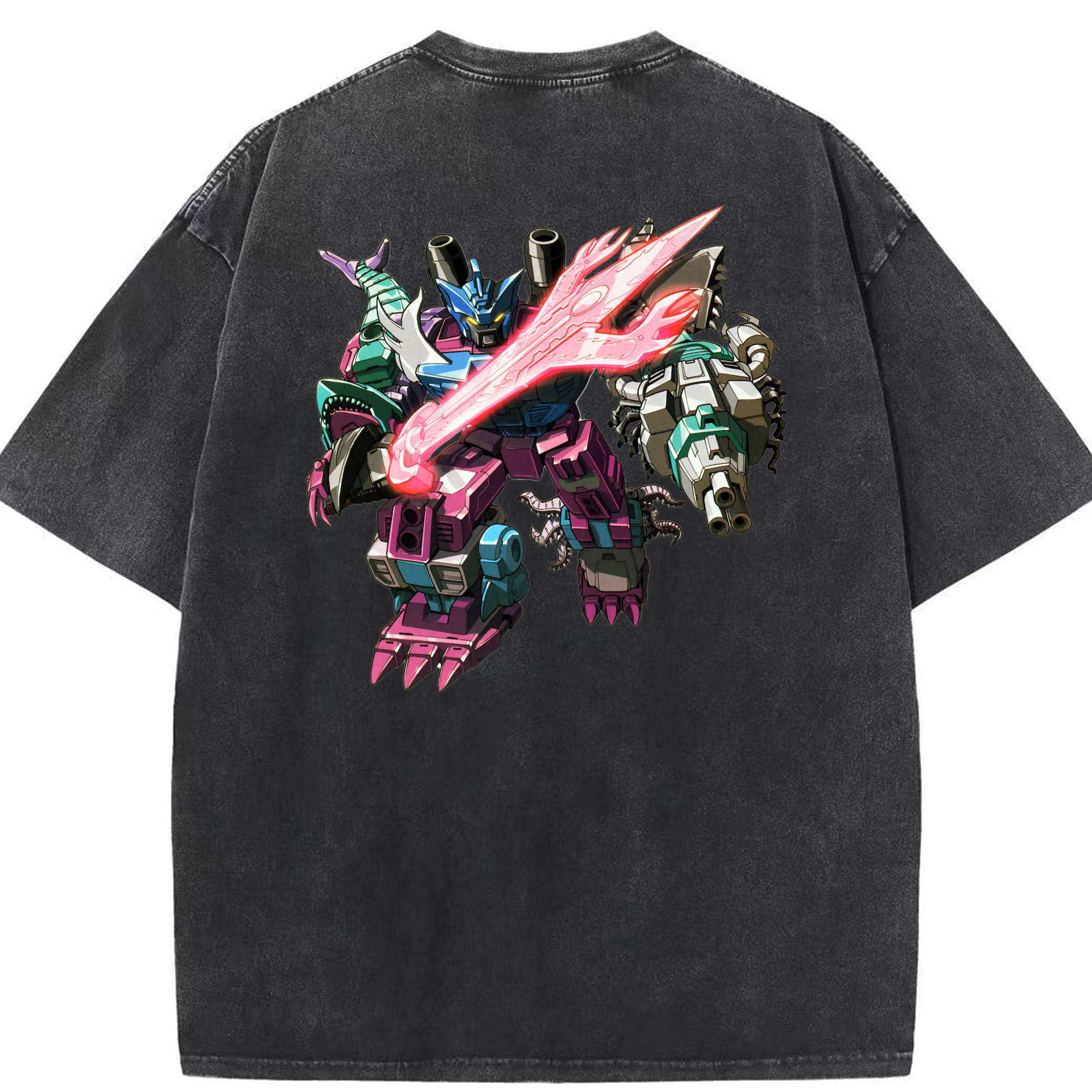 （画像用）  綿100% ヴィンテージ風 半袖Tシャツ（背面プリント）
