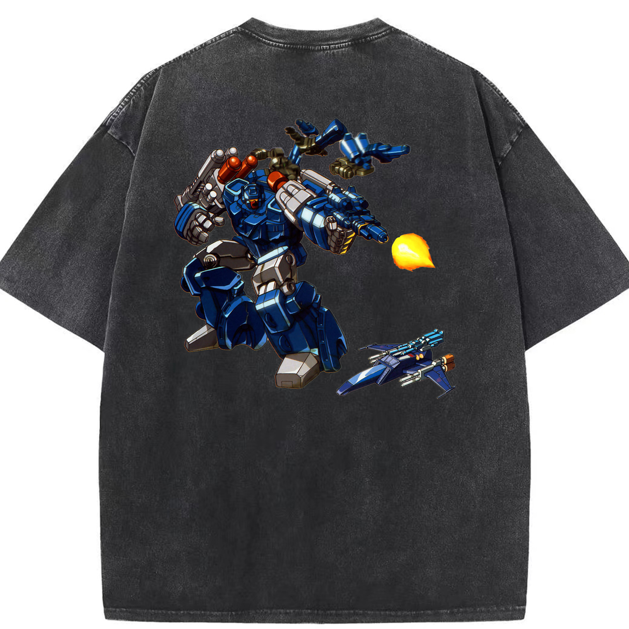 （画像用）  綿100% ヴィンテージ風 半袖Tシャツ（背面プリント）
