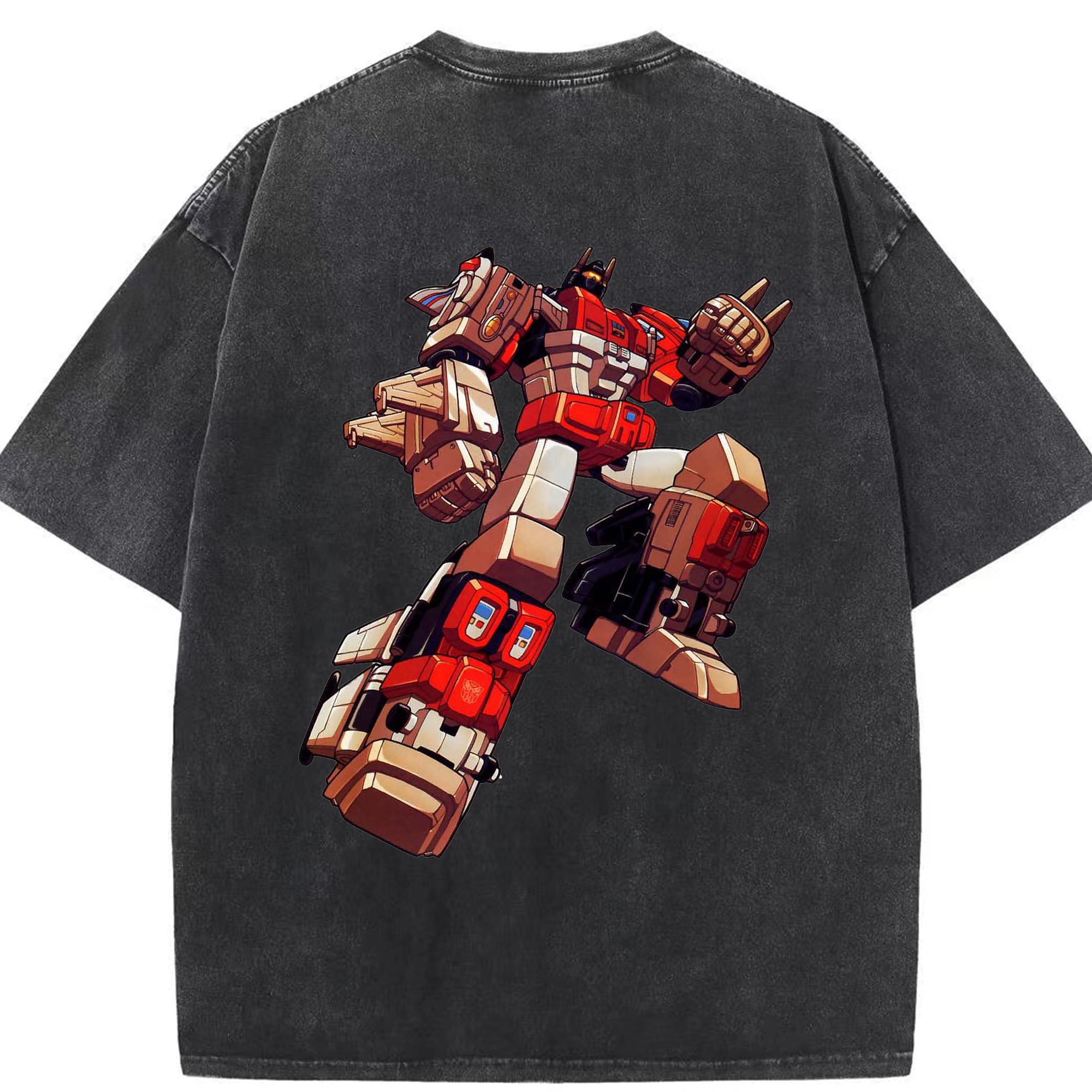 （画像用）  綿100% ヴィンテージ風 半袖Tシャツ（背面プリント）
