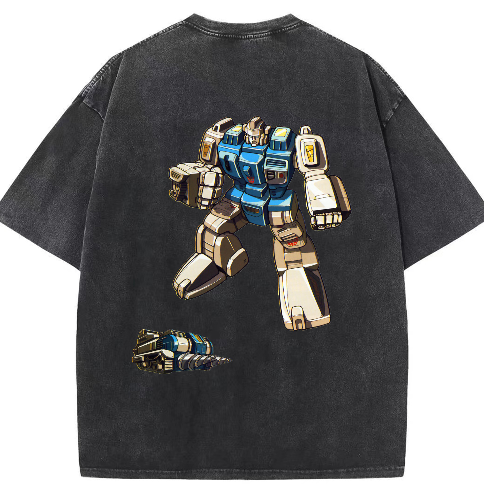 （画像用）  綿100% ヴィンテージ風 半袖Tシャツ（背面プリント）