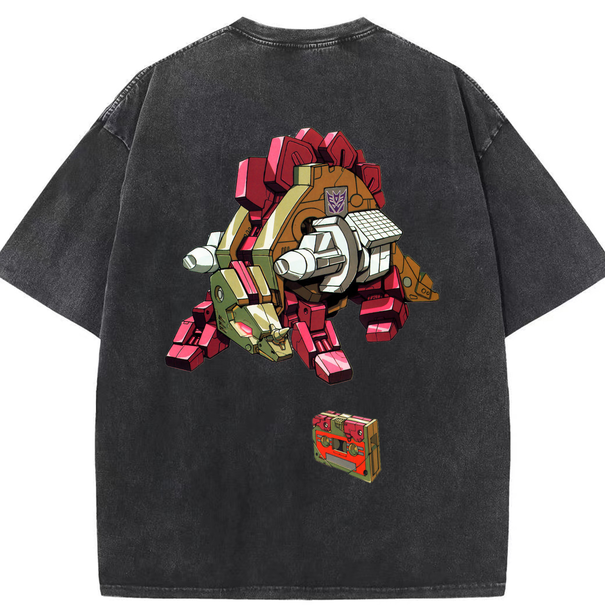 （画像用）  綿100% ヴィンテージ風 半袖Tシャツ（背面プリント）