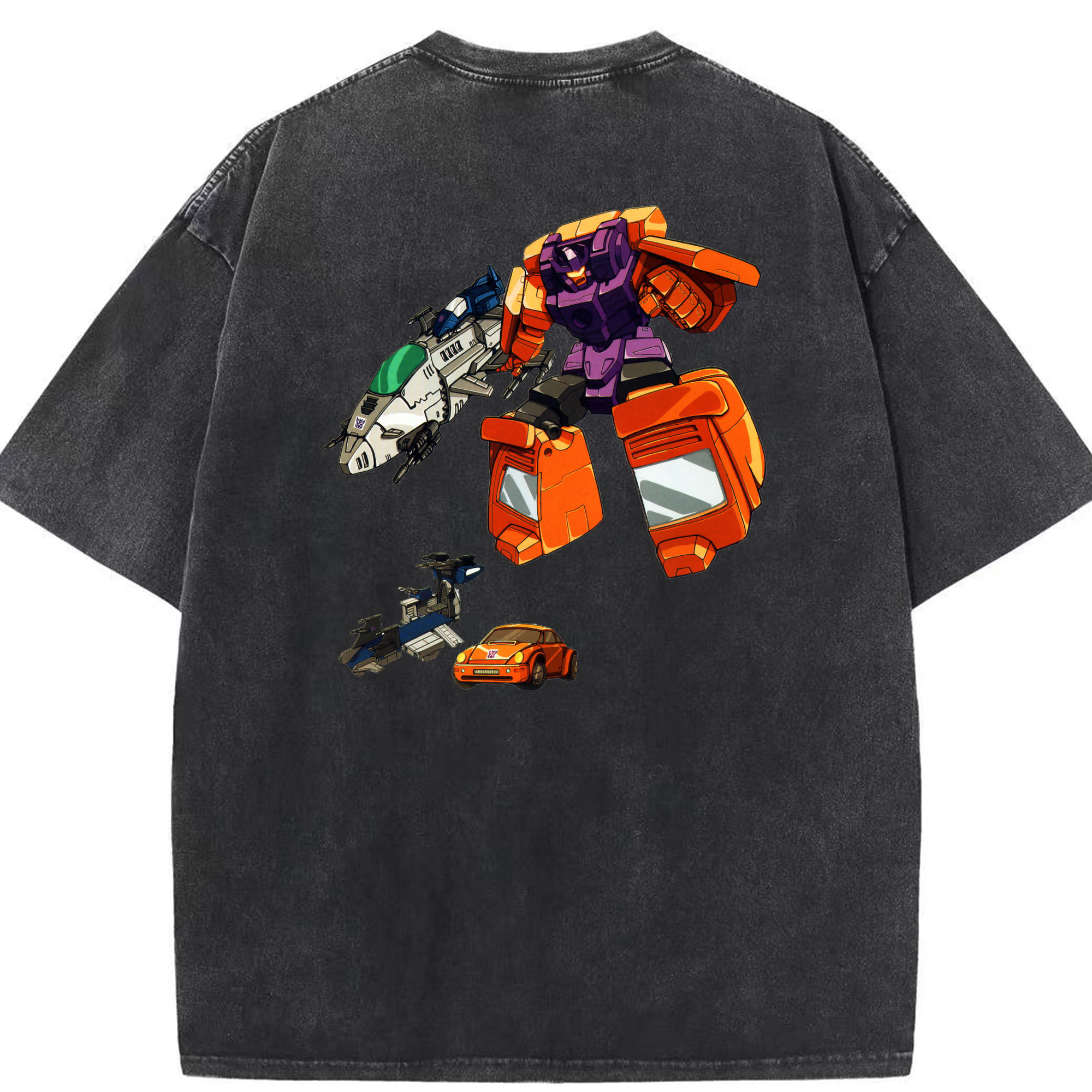 （画像用）  綿100% ヴィンテージ風 半袖Tシャツ（背面プリント）