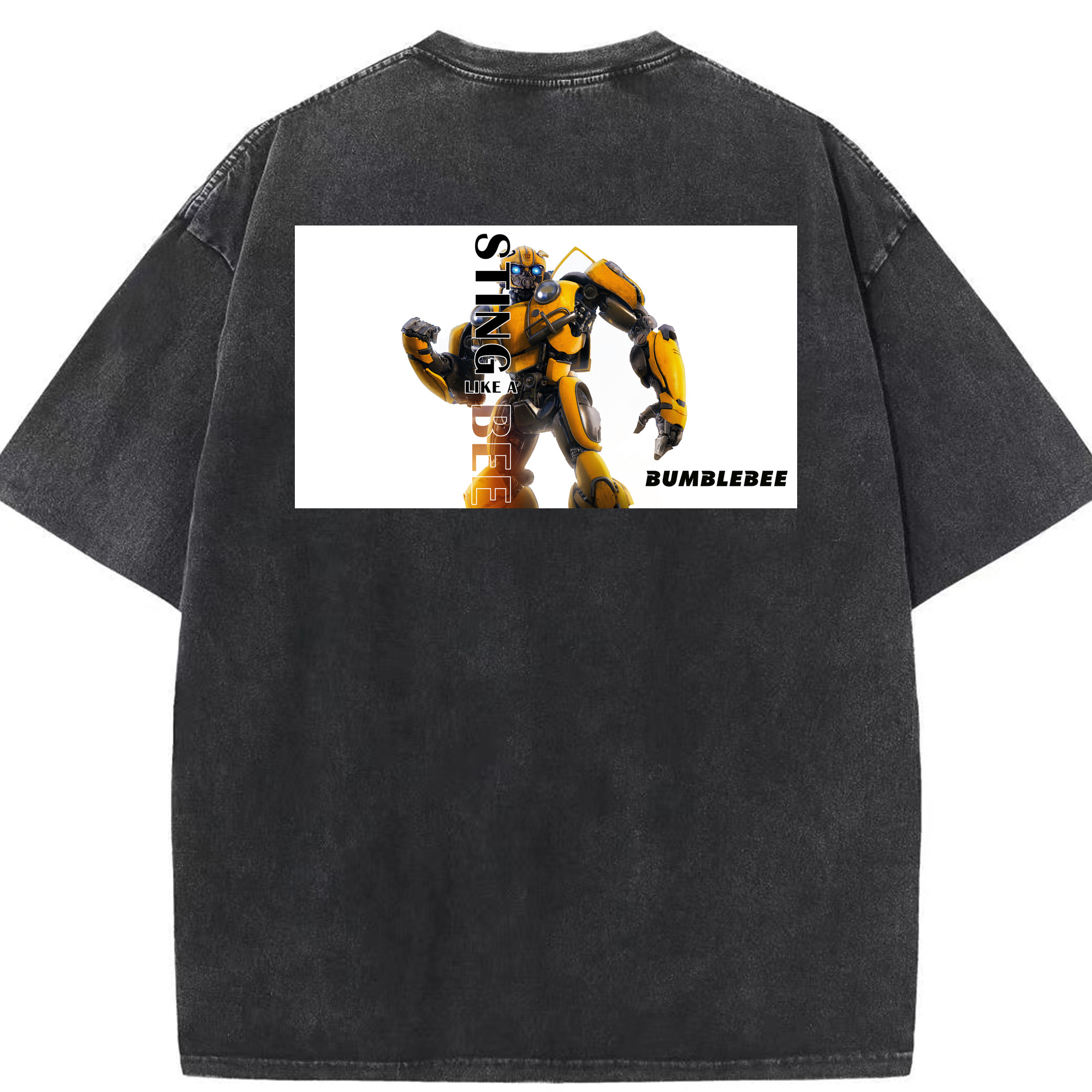 （画像用）  綿100% ヴィンテージ風 半袖Tシャツ（背面プリント）