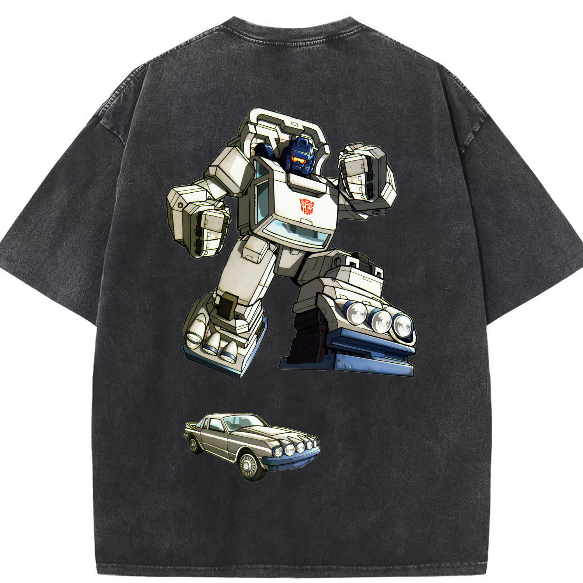 （画像用）  綿100% ヴィンテージ風 半袖Tシャツ（背面プリント）