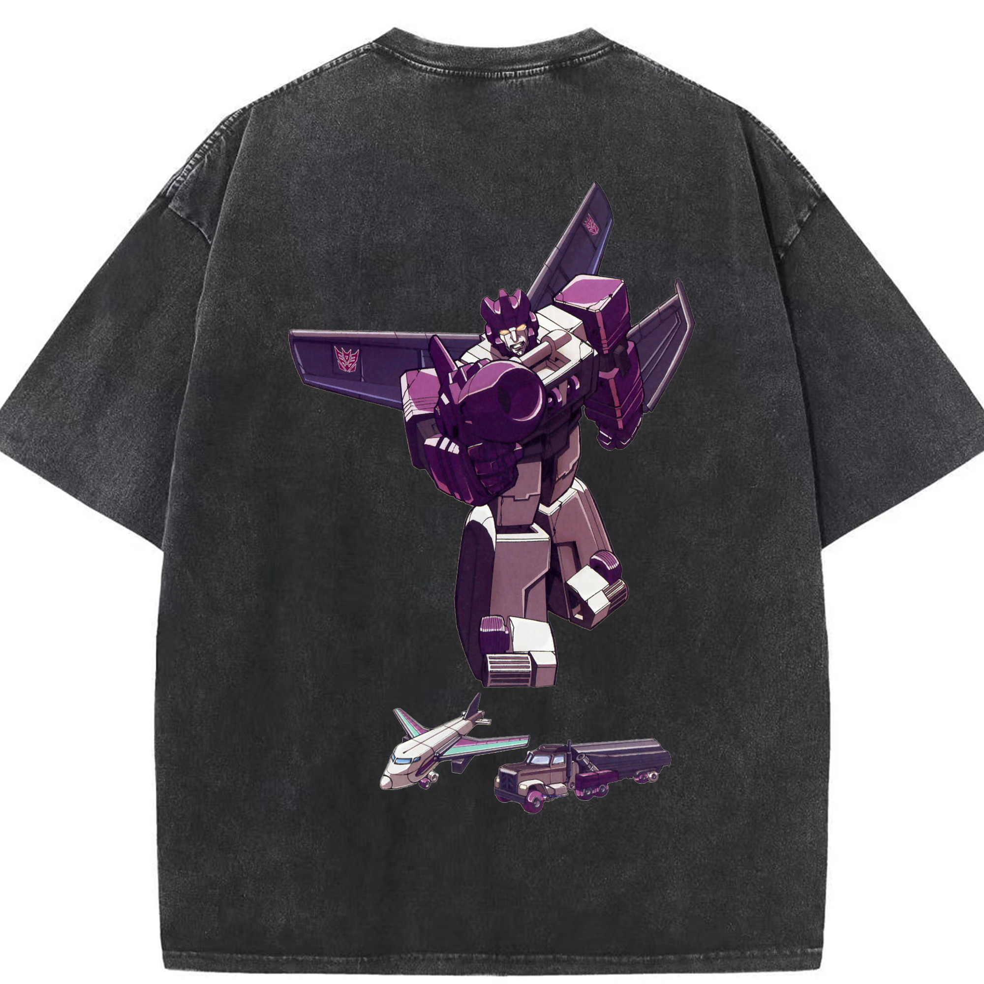 （画像用）  綿100% ヴィンテージ風 半袖Tシャツ（背面プリント）