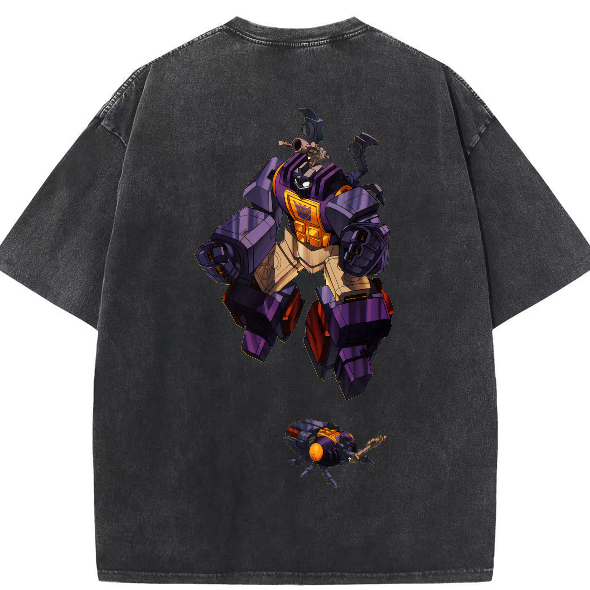 （画像用）  綿100% ヴィンテージ風 半袖Tシャツ（背面プリント）