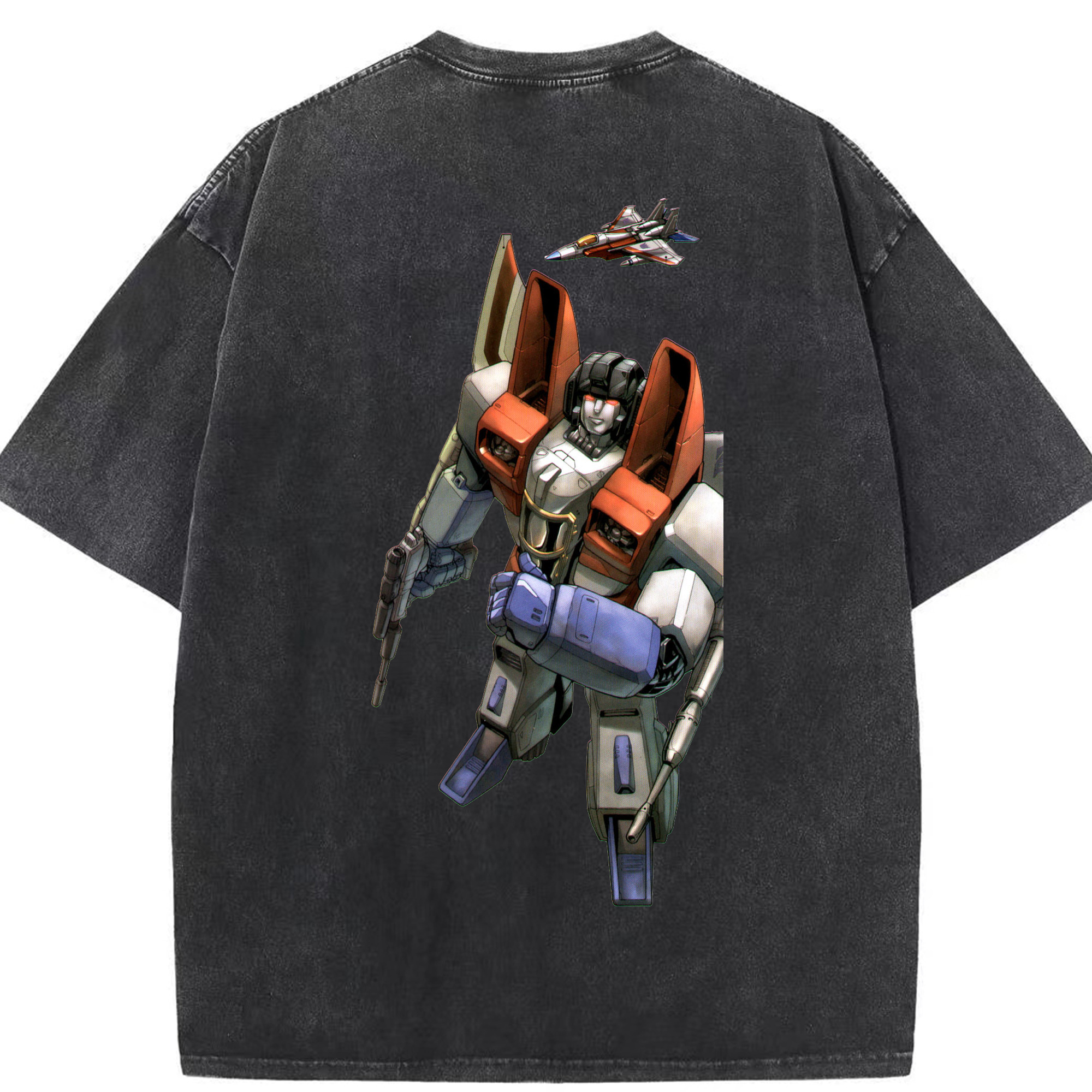 （画像用）  綿100% ヴィンテージ風 半袖Tシャツ（背面プリント）