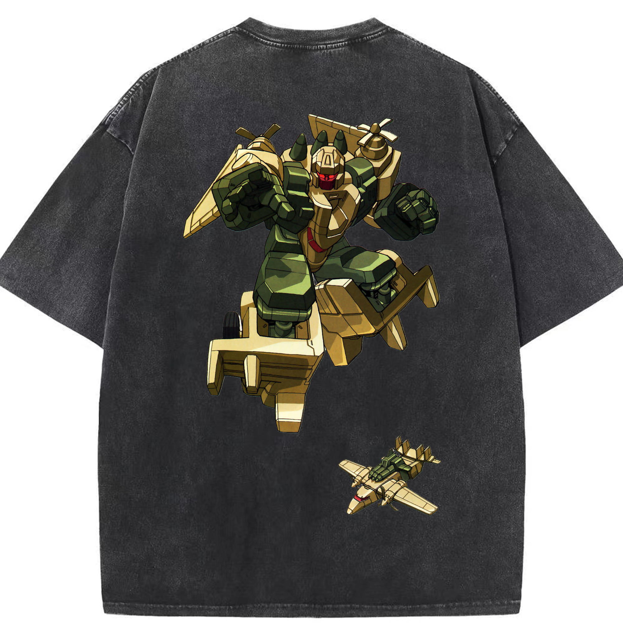 （画像用）  綿100% ヴィンテージ風 半袖Tシャツ（背面プリント）
