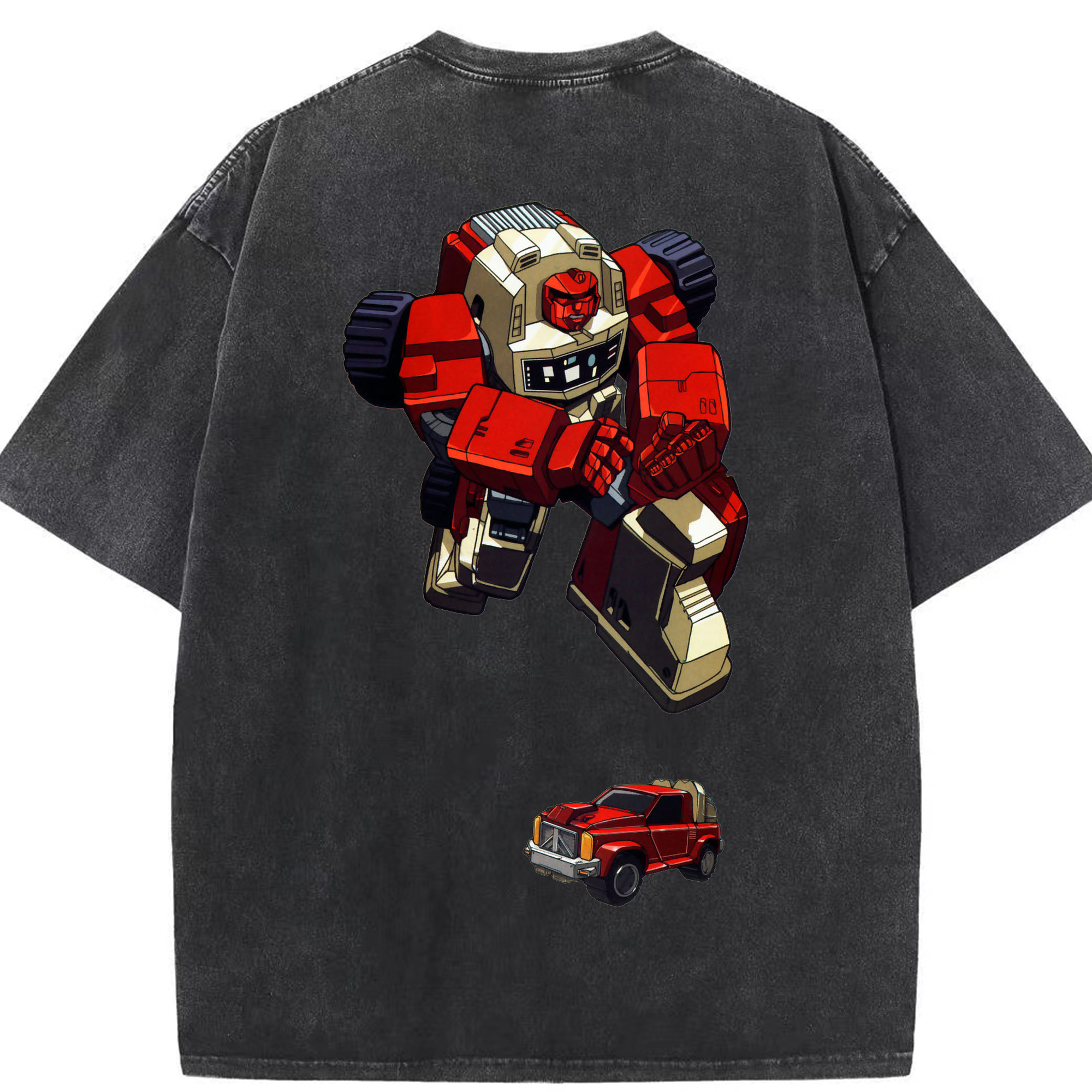 （画像用）  綿100% ヴィンテージ風 半袖Tシャツ（背面プリント）