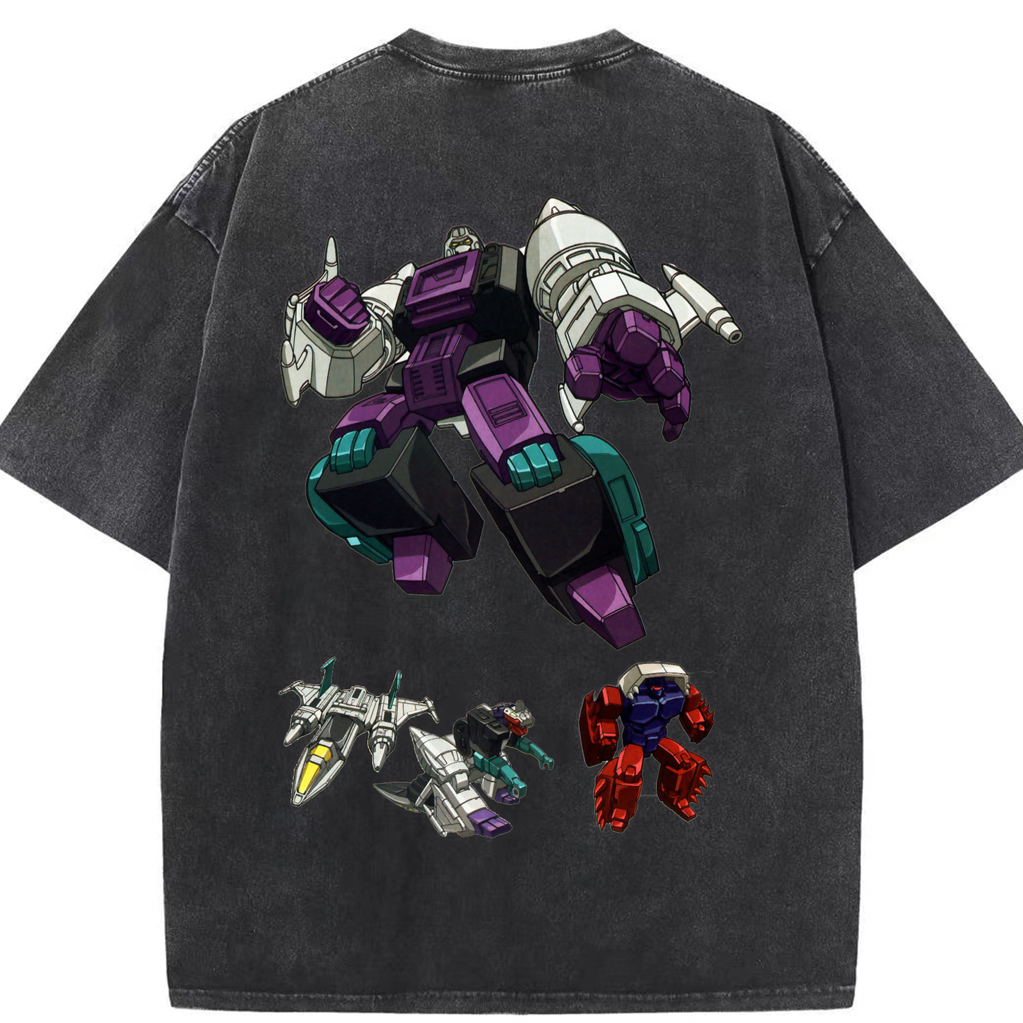 （画像用）  綿100% ヴィンテージ風 半袖Tシャツ（背面プリント）
