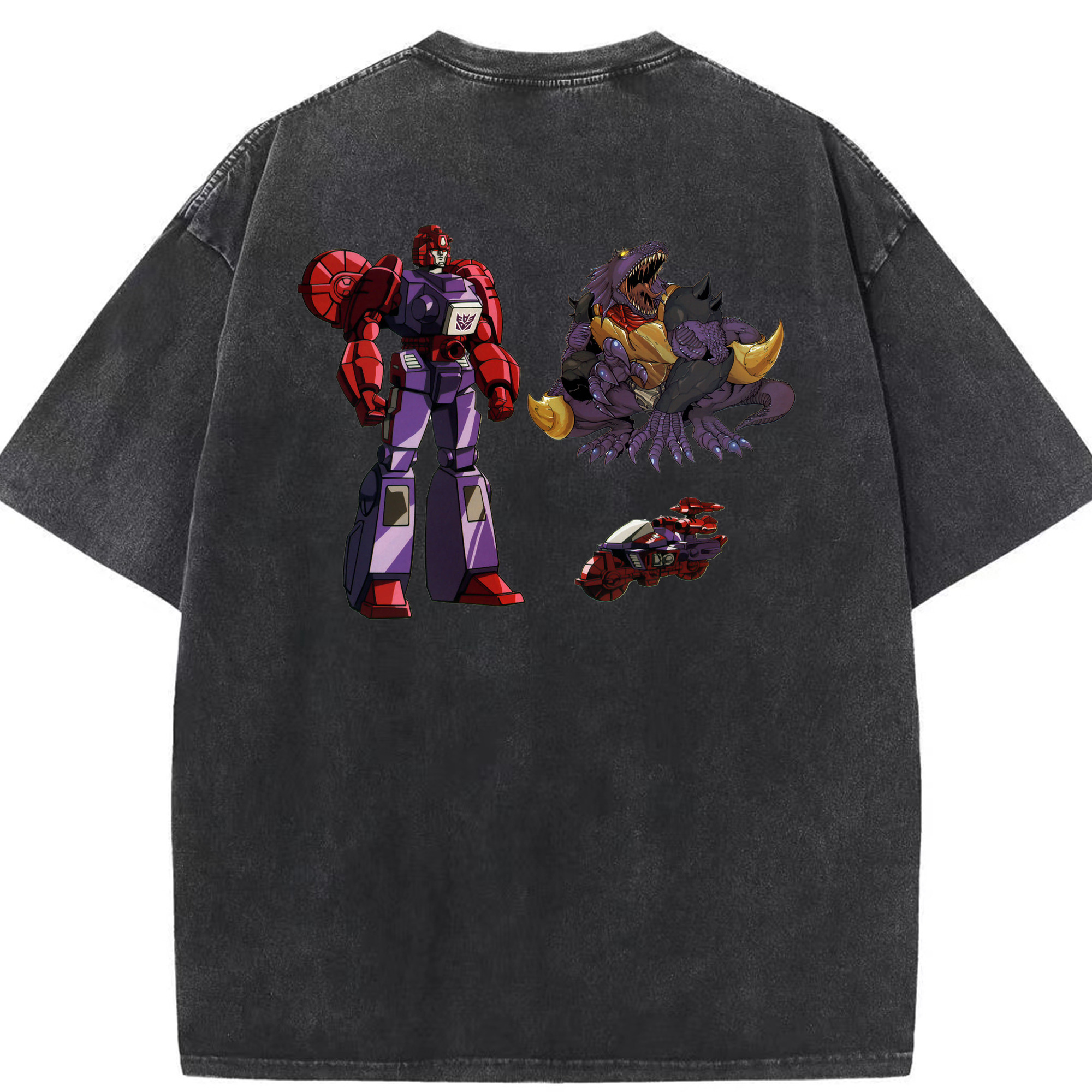 （画像用）  綿100% ヴィンテージ風 半袖Tシャツ（背面プリント）