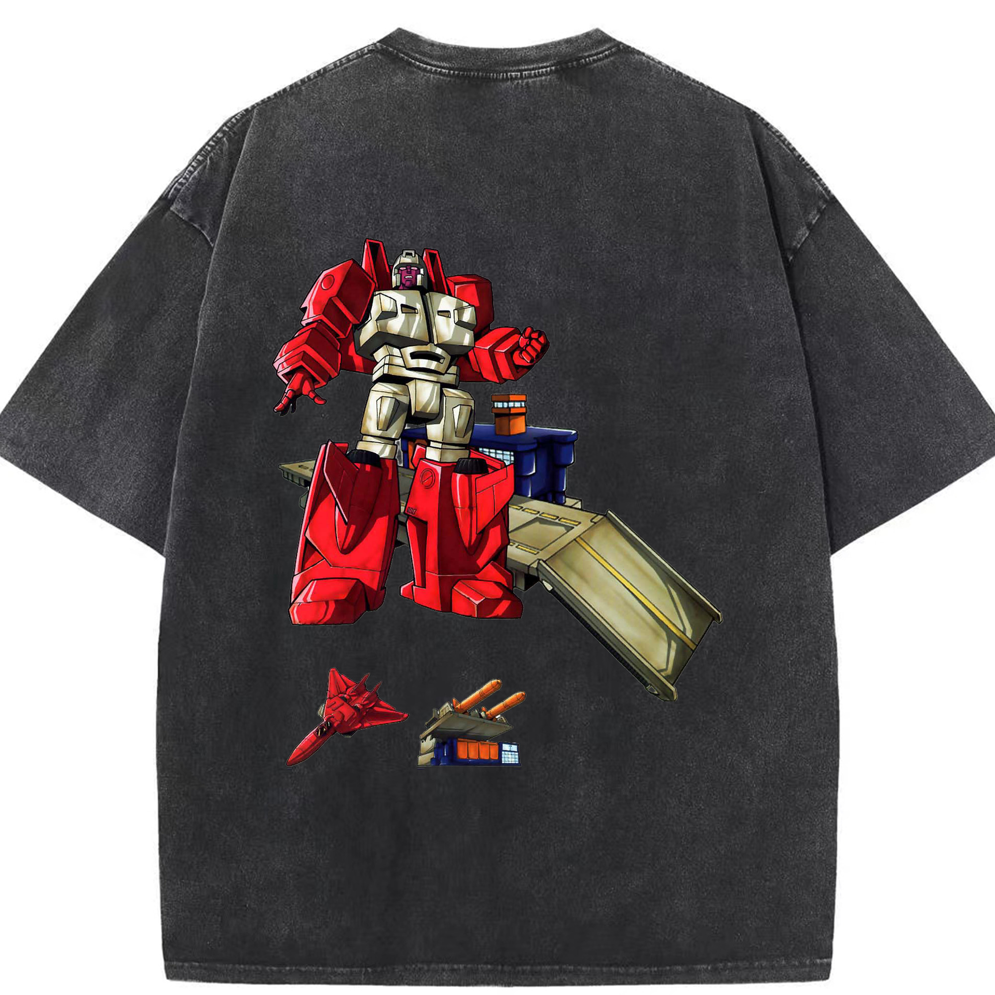（画像用）  綿100% ヴィンテージ風 半袖Tシャツ（背面プリント）