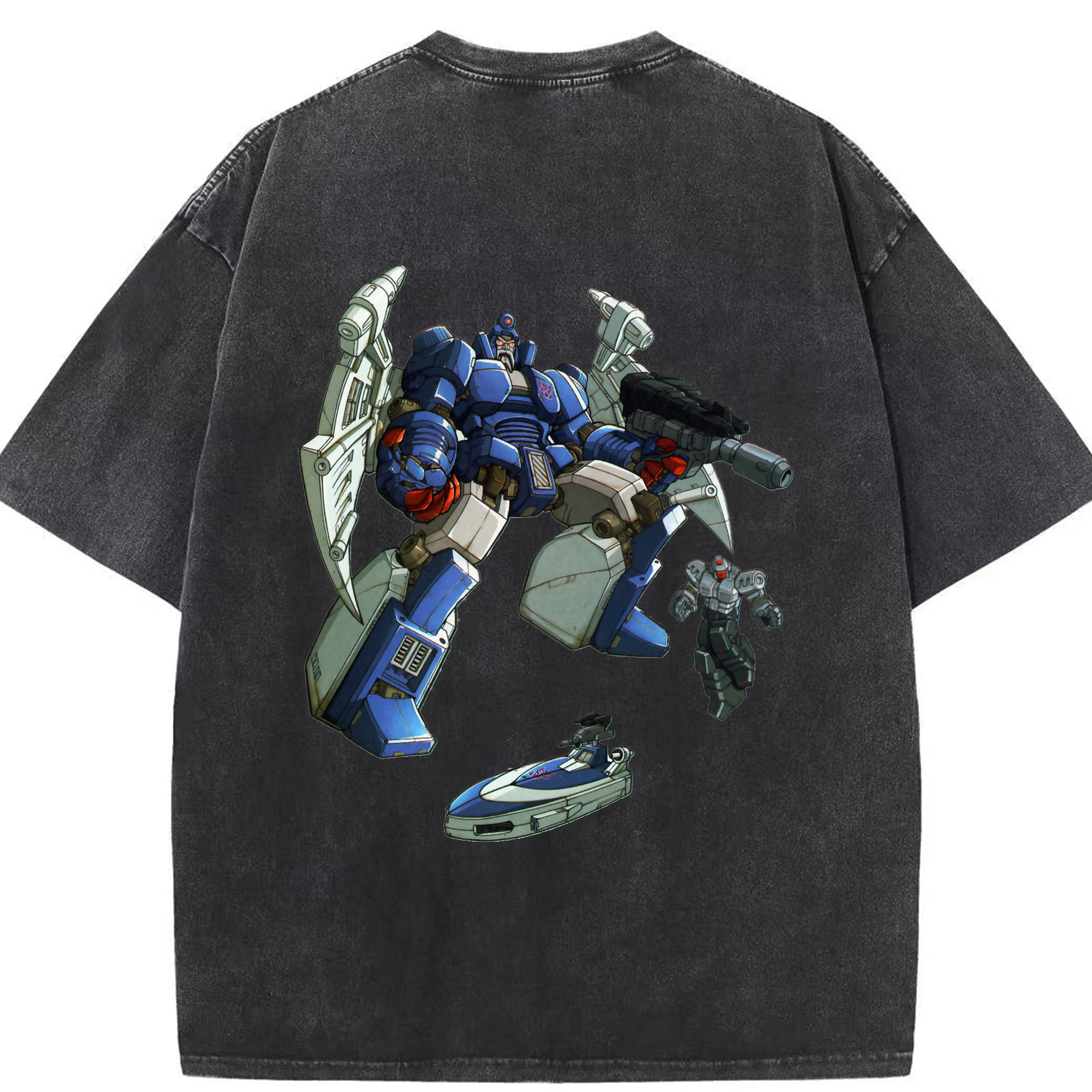 （画像用）  綿100% ヴィンテージ風 半袖Tシャツ（背面プリント）