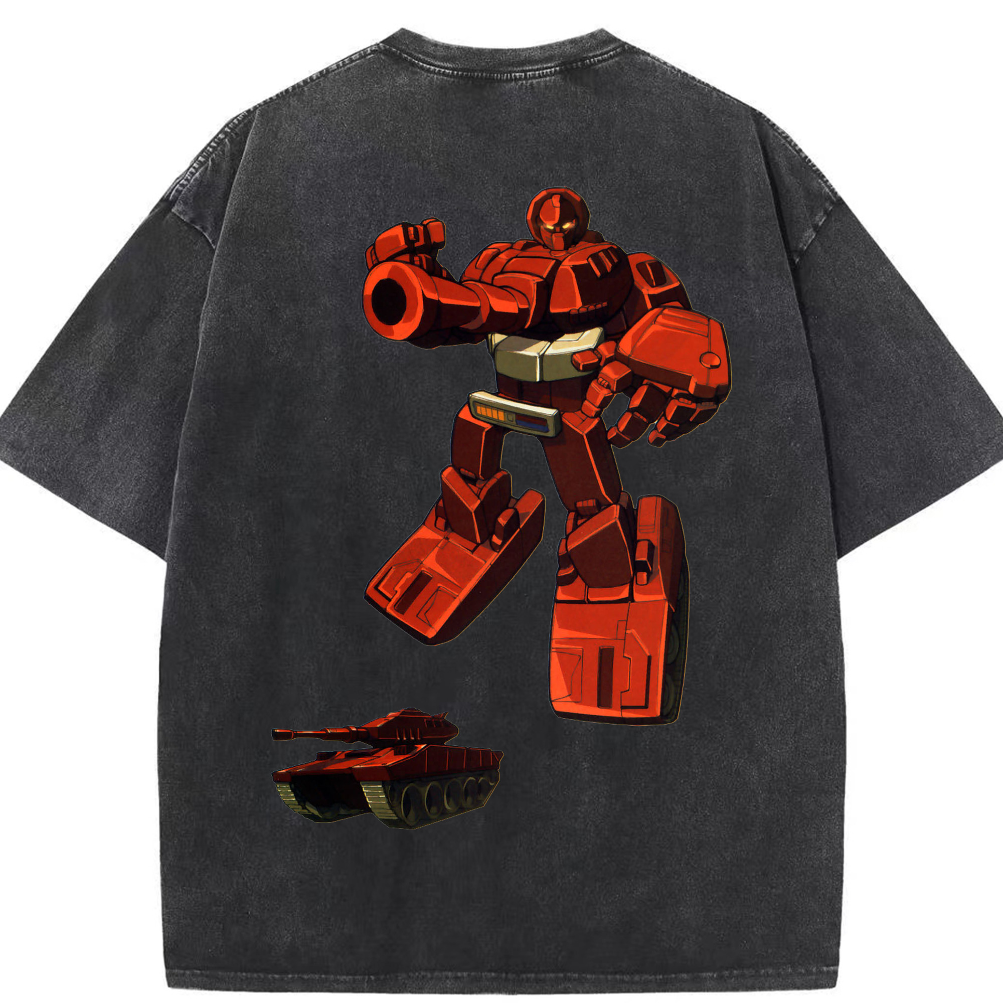 （画像用）  綿100% ヴィンテージ風 半袖Tシャツ（背面プリント）