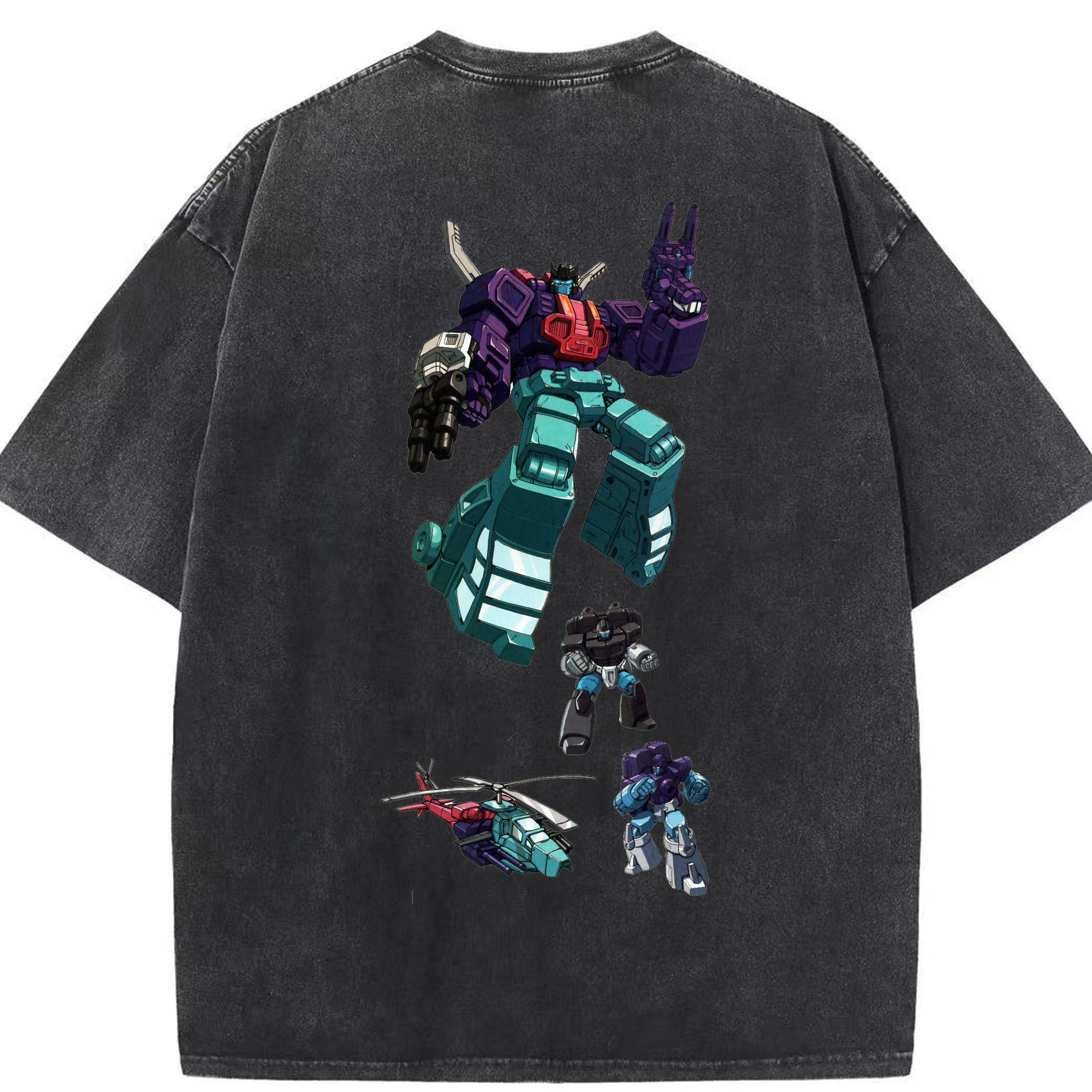 （画像用）  綿100% ヴィンテージ風 半袖Tシャツ（背面プリント）